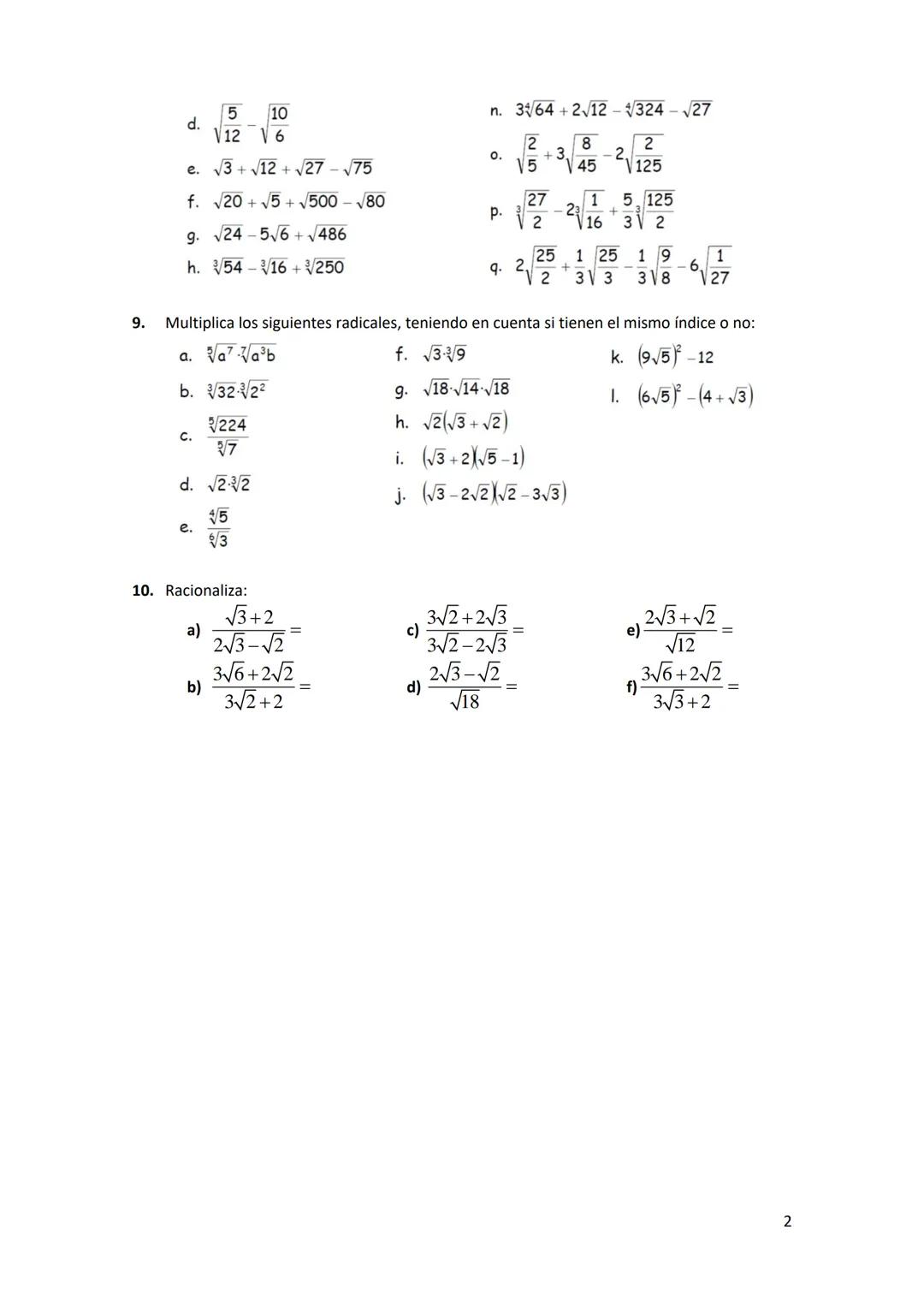 EJERCIOS Repaso Tema 1: Números Reales
1. Escribir en forma de intervalo las siguientes regiones:
a)
c)
e)
g)
b)
d)
h)
2. Representa gráfica