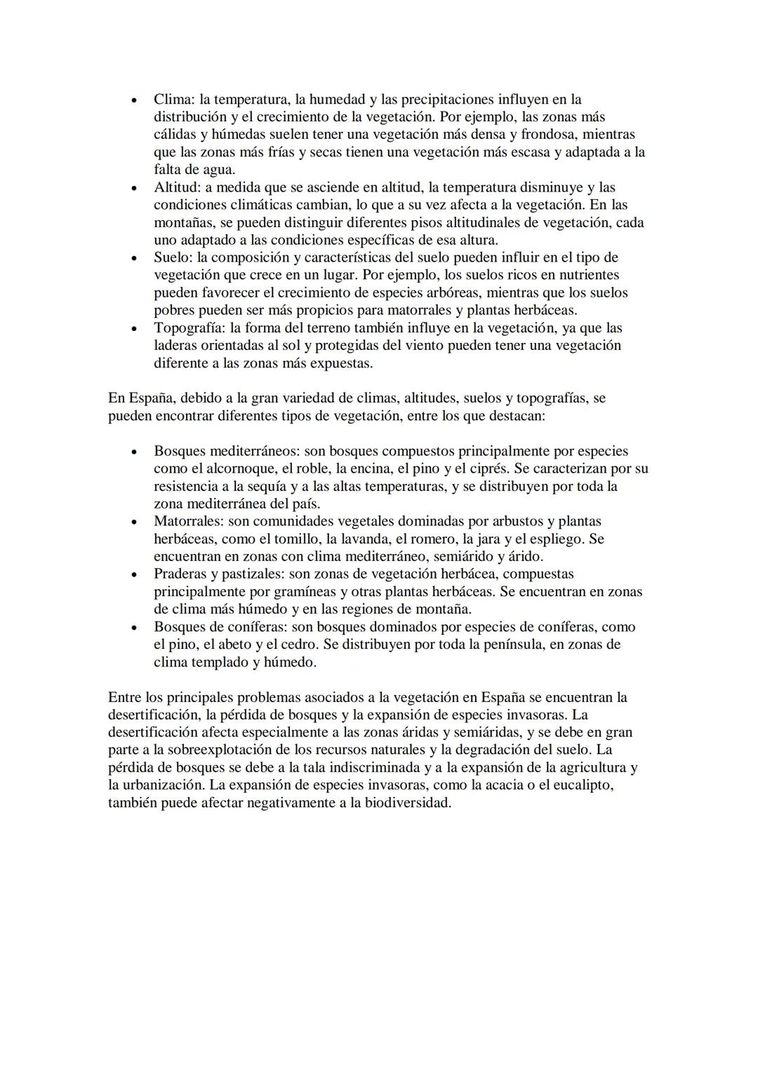EL CLIMA Y LA VEGETACIÓN ASOCIADA
En España, el clima varía desde mediterráneo en la costa hasta continental en el interior
y alpino en las