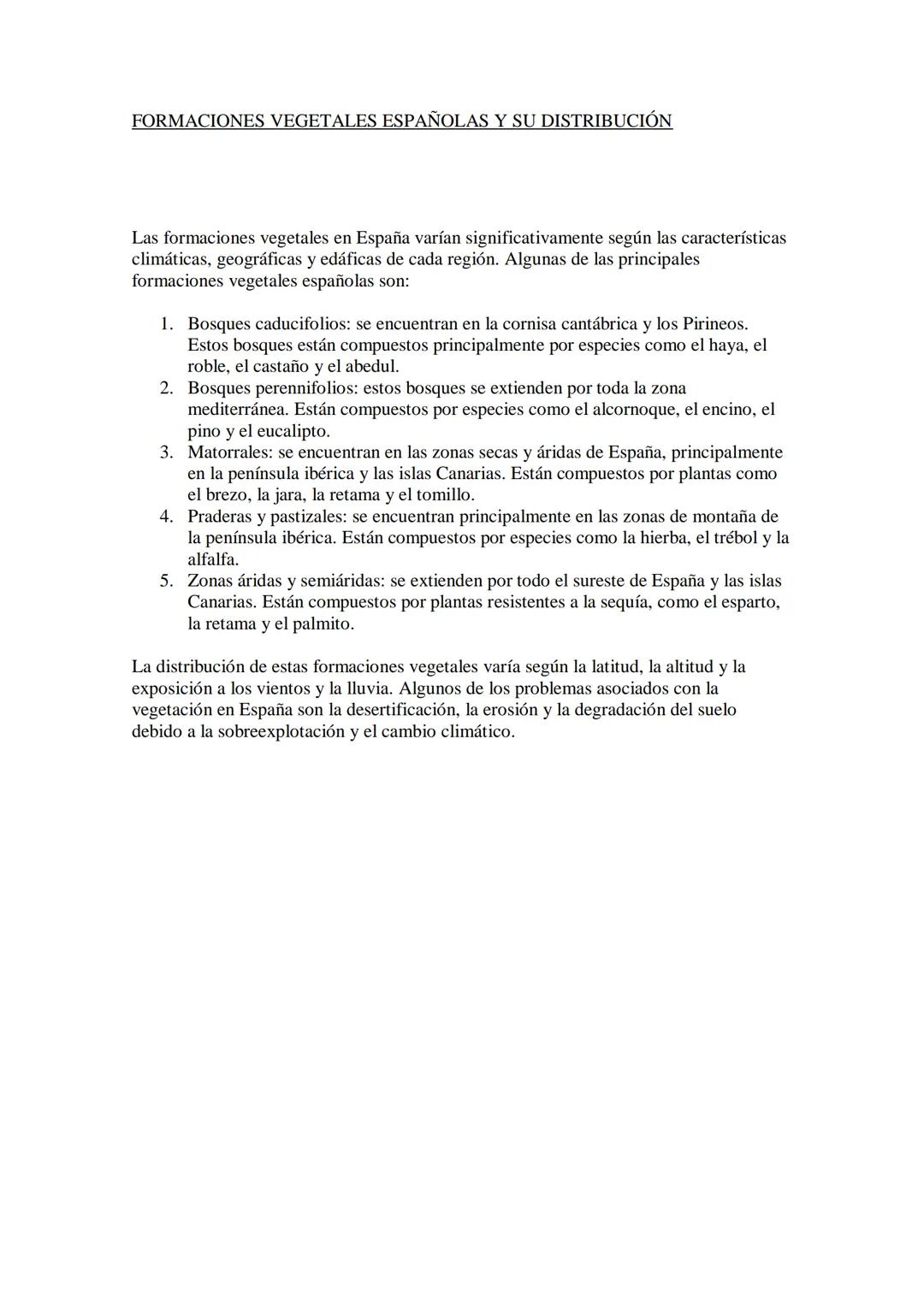 EL CLIMA Y LA VEGETACIÓN ASOCIADA
En España, el clima varía desde mediterráneo en la costa hasta continental en el interior
y alpino en las