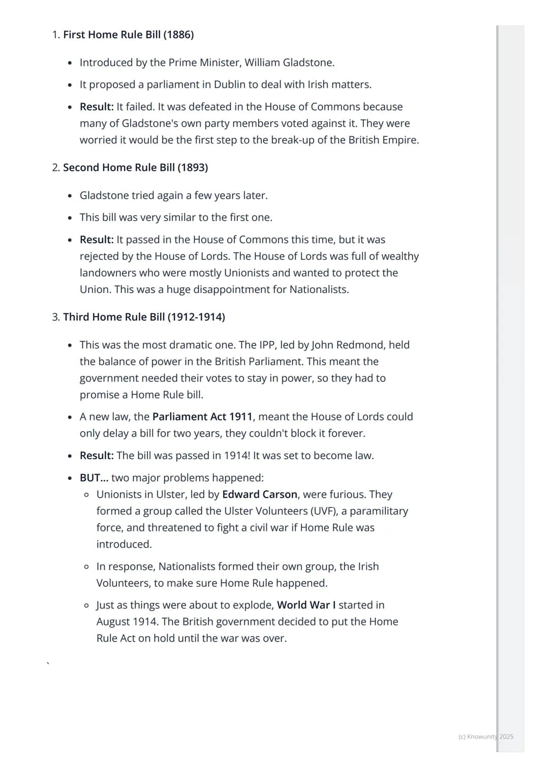 # The Home Rule Movement
What was the Home Rule movement?
After the Great Famine, many people in Ireland felt that the British
government