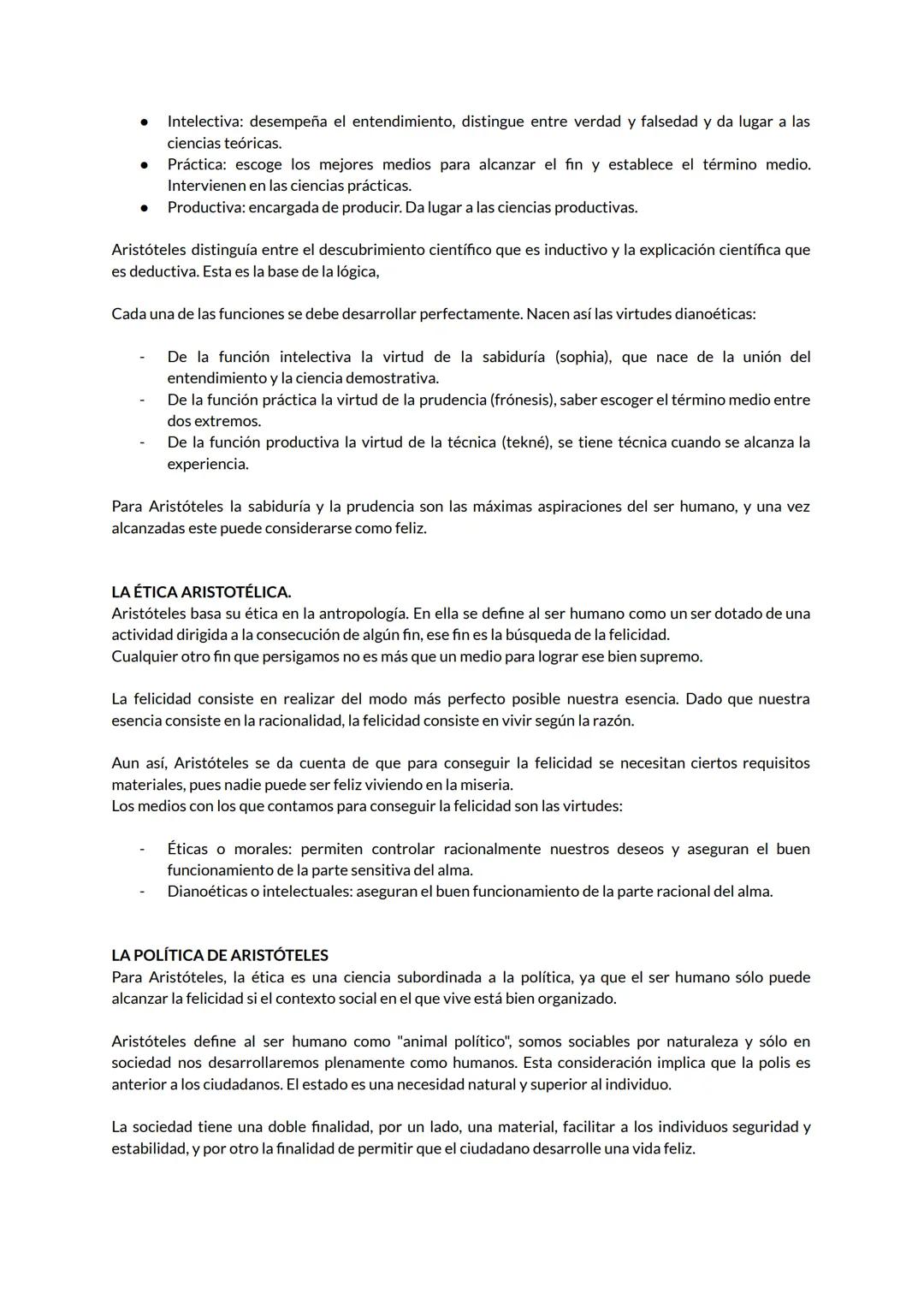 # ARISTÓTELES
Aristóteles parte de la consideración de que el bien es una tendencia natural del hombre. Afirma que la
finalidad de la vida