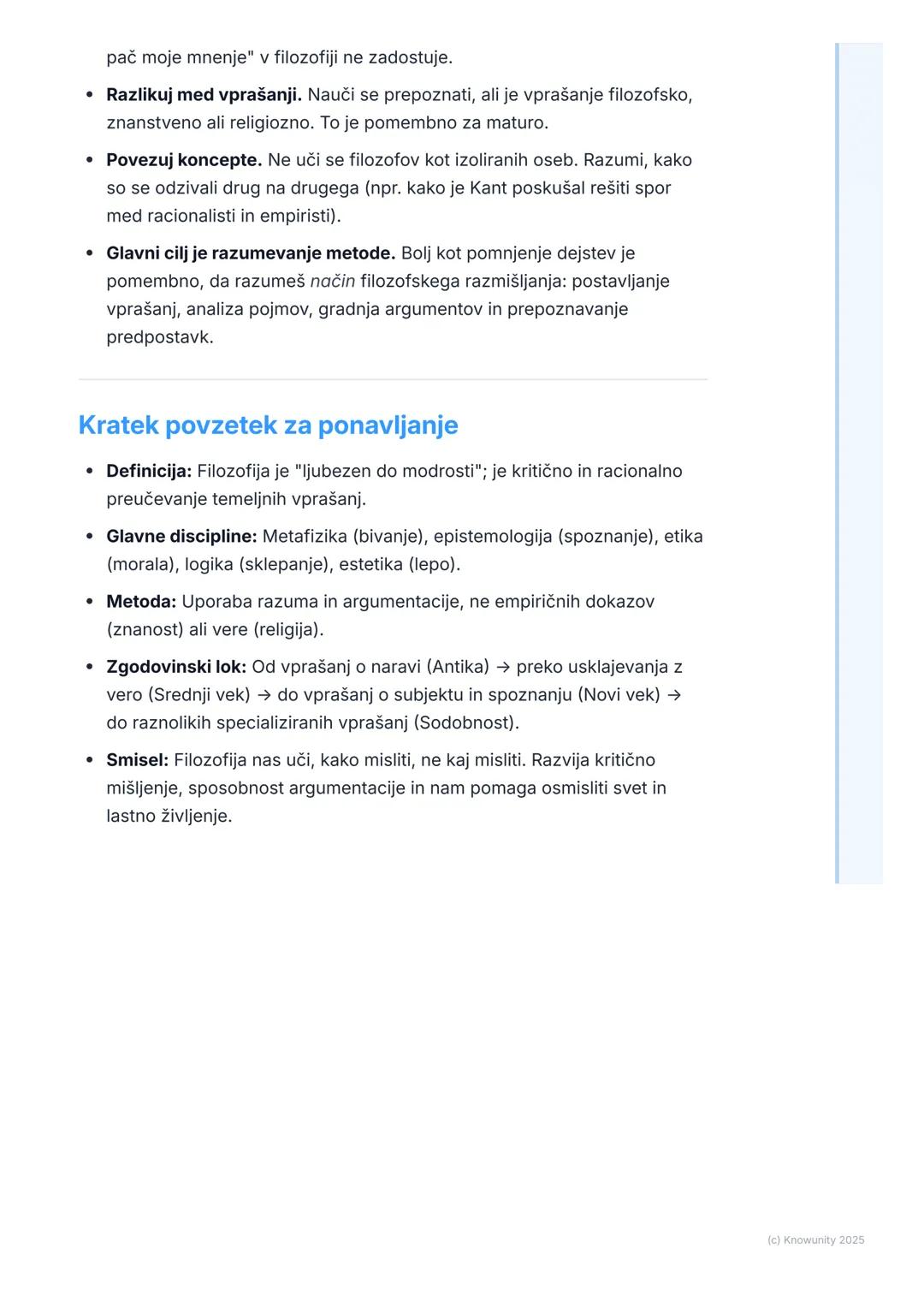 # Kaj je filozofija?
## Uvodna opredelitev
Filozofija dobesedno pomeni "ljubezen do modrosti" (iz gr. philein - ljubiti,
sophia - modrost)