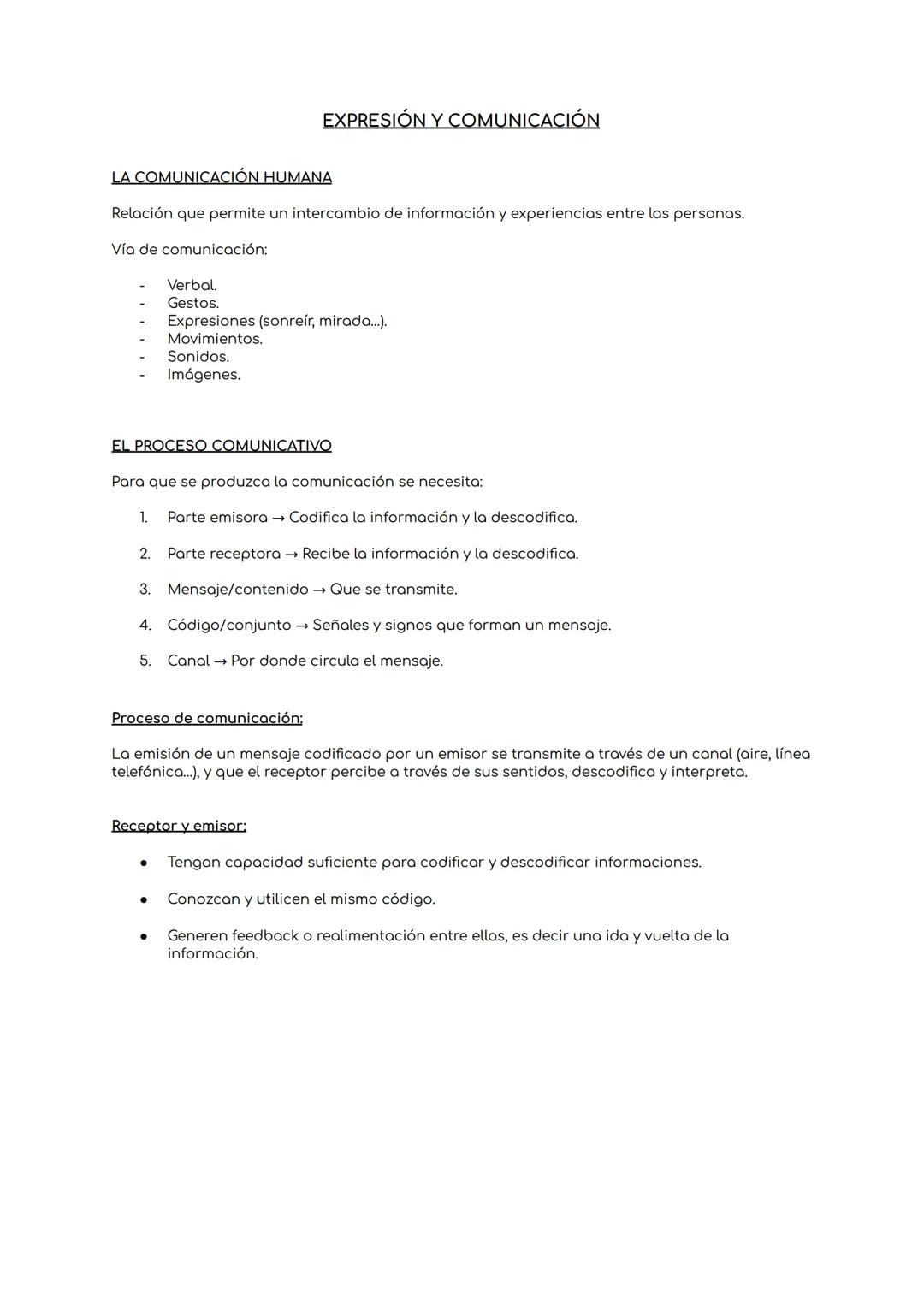 LA COMUNICACIÓN HUMANA
Relación que permite un intercambio de información y experiencias entre las personas.
Vía de comunicación:
Verbal.
Ge