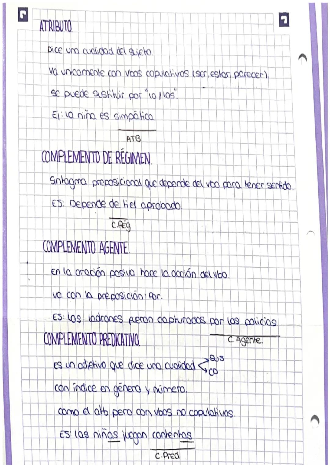 e
SINTAXIS
COMPLEMENTO DIRECTO
Realica la acción del verbo.
Para reconocer to le pregunto al vbo: ¿Qué /Quién?
NO LLEVO preposición, solo "a