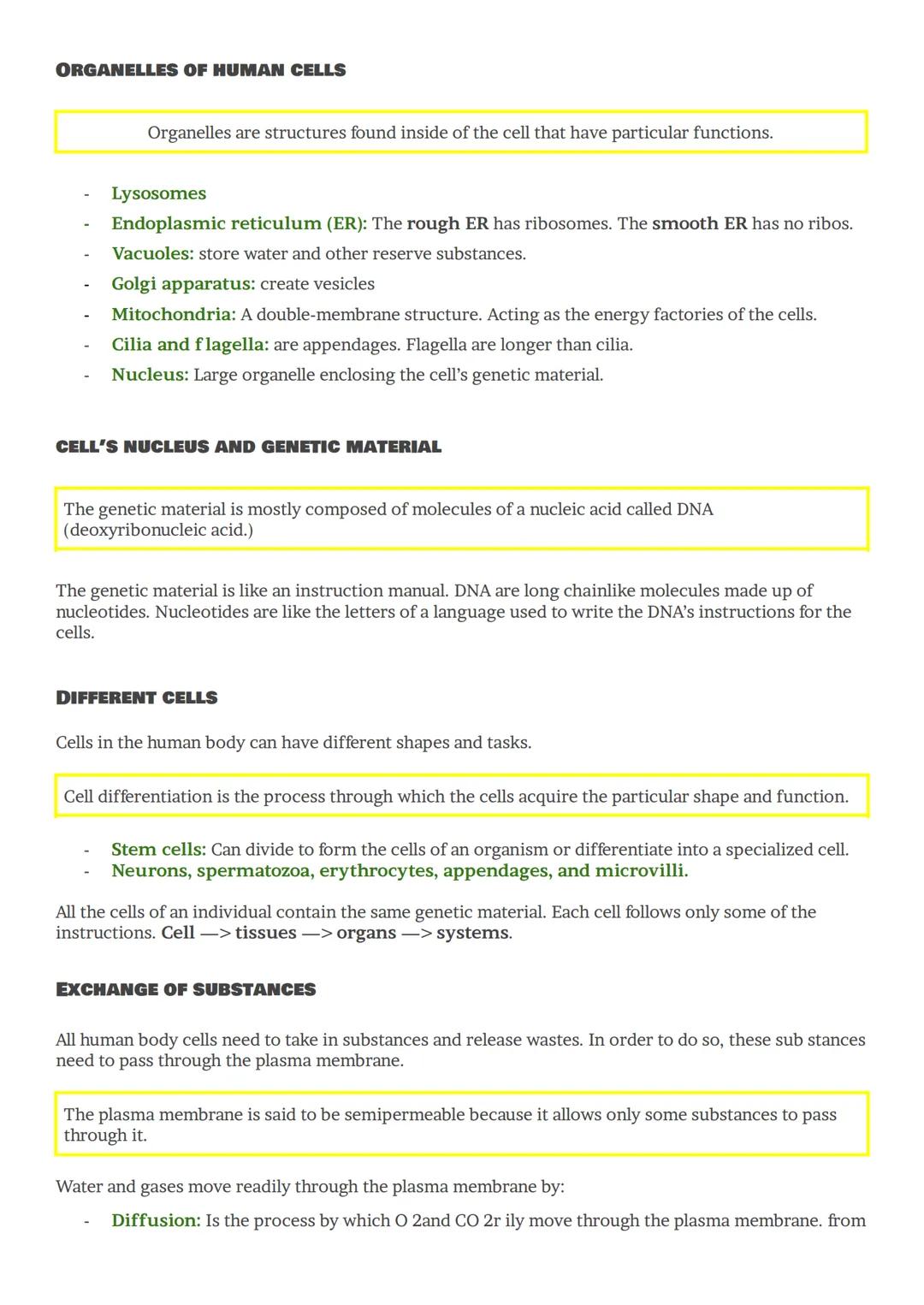 THE CHEMISTRY OF LIFE
All living organisms are composed of cells, and cells in turn are composed of molecules.
THE LIVING CELL
Carbohydrates