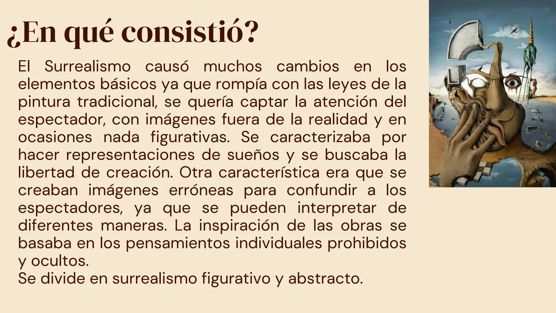 Surrealismo 5
Índice
Introducción
Contexto histórico
¿En qué consistió?
Técnicas
Autores principales
Cuadros principales
Conclusiones
Kahoot