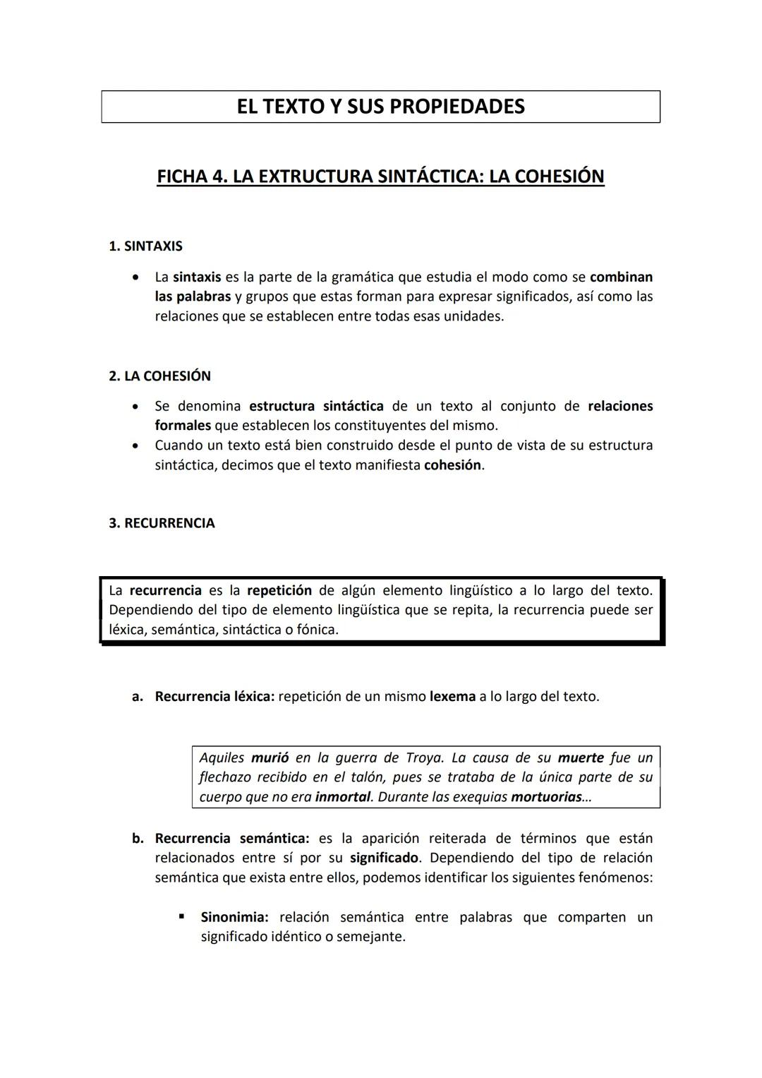 ●
1. SINTAXIS
La sintaxis es la parte de la gramática que estudia el modo como se combinan
las palabras y grupos que estas forman para expre