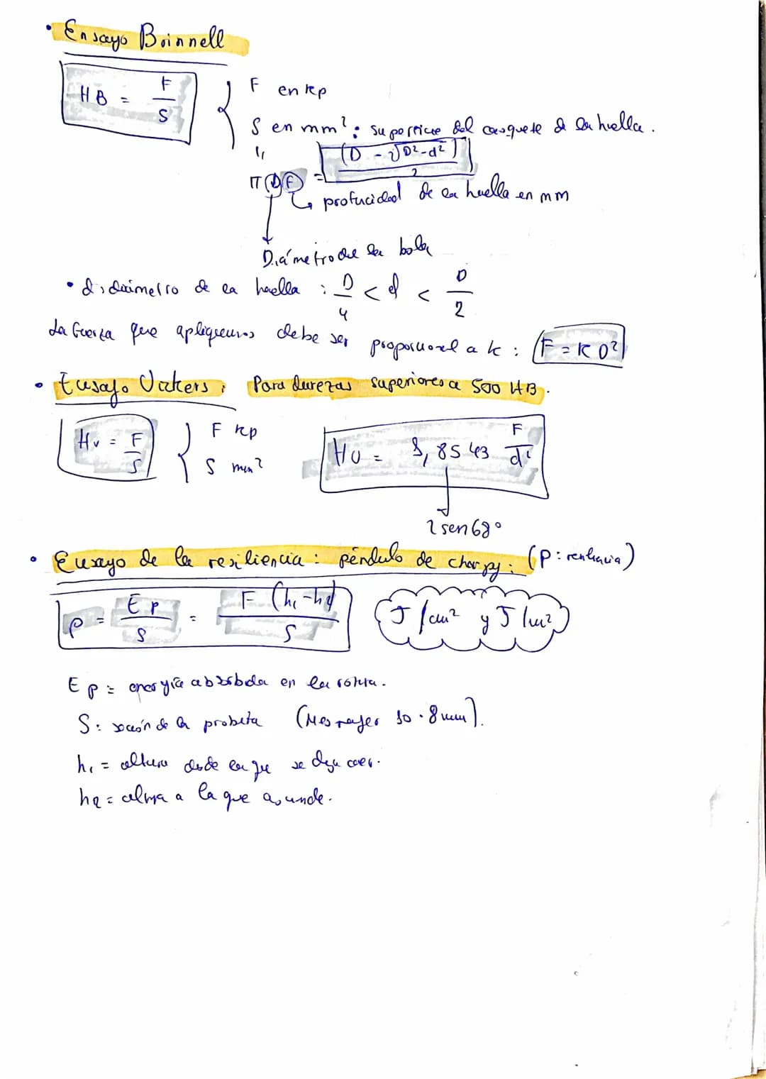 # FÓRMULAS
Estructura de los materiales.
Propiedades y ensayos de medida.
* TENSIÓN $\sigma$
$\sigma = F / S_0$
* $F$ = fuerza
