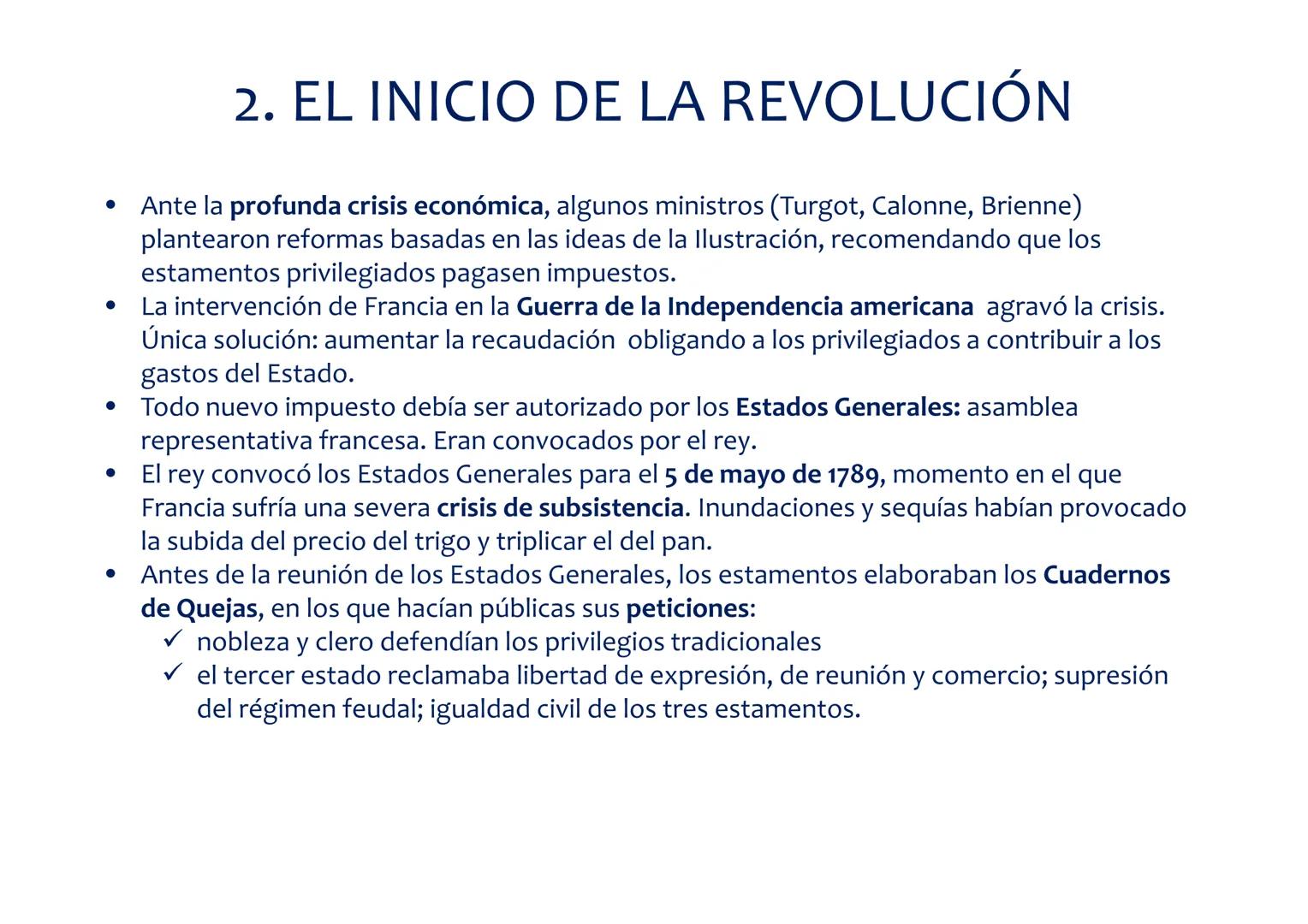 # LA REVOLUCIÓN FRANCESA
1789-1899 REVOLUCIÓN FRANCESA
CAUSAS
ETAPAS
HERENCIA
•Sociales
•Económicas
•Políticas
•Ideológicas
ETAPA
M