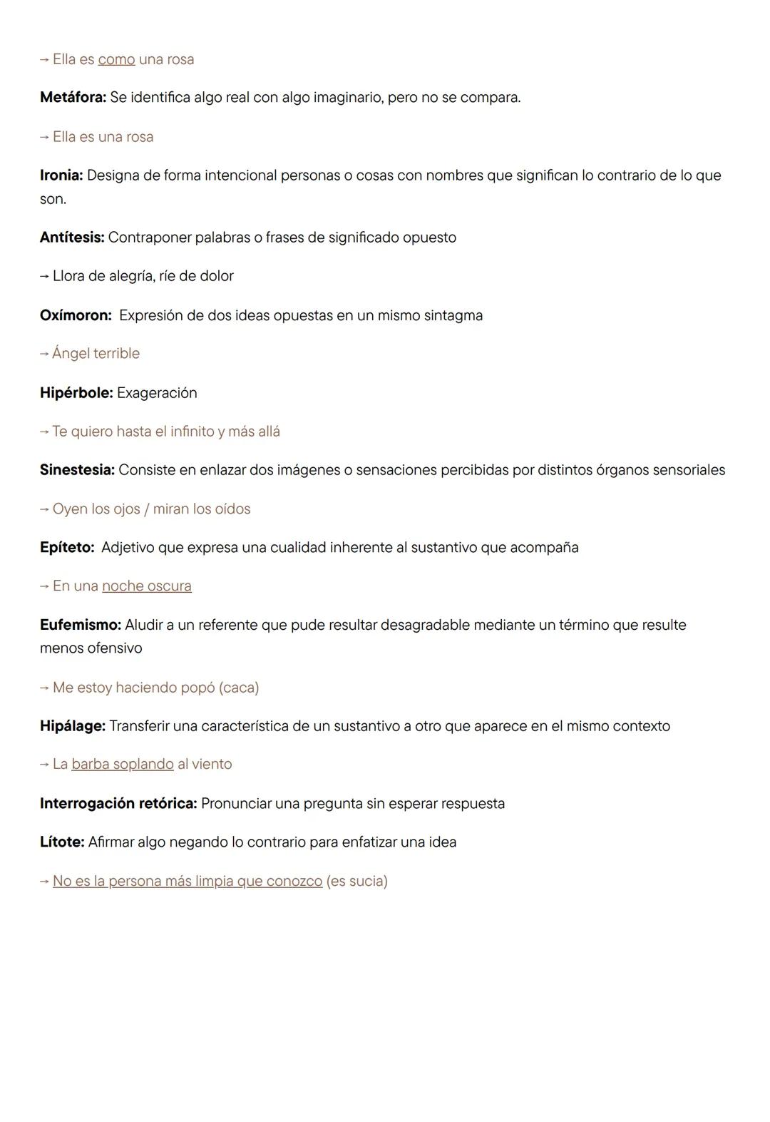 Hipérbaton: Alteración del orden de la oración
→ Si mal no recuerdo
FIGURAS
RETÓRICAS
Quiasmo: Repetición de palabras de forma cruzada con u
