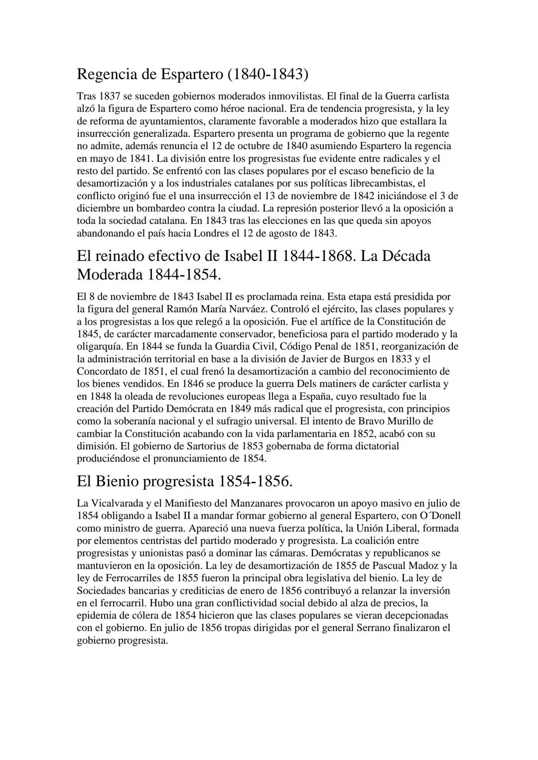Revolución liberal en el reinado de Isabel II. Carlismo y
guerra civil. Construcción y evolución del Estado liberal.
-Introducción
Durante l