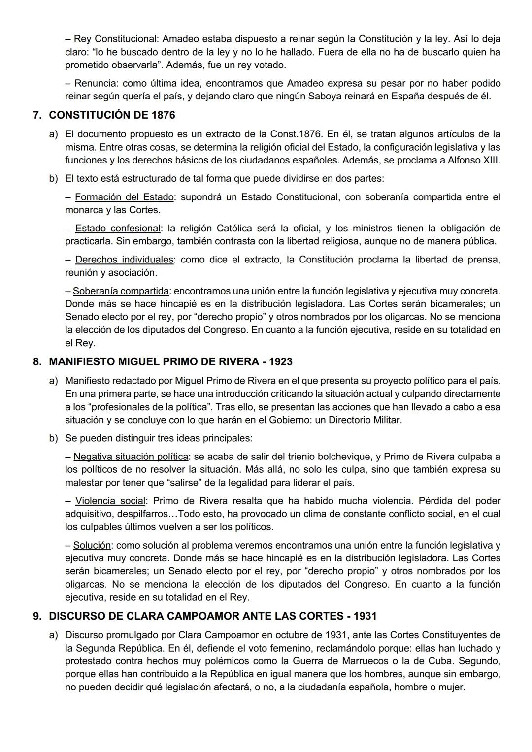 # COMENTARIOS DE TEXTO - HISTORIA DE ESPAÑA
1. MANIFIESTO DE LOS PERSAS - 1814
a) Manifiesto en que una serie de diputados reclaman: vuelt