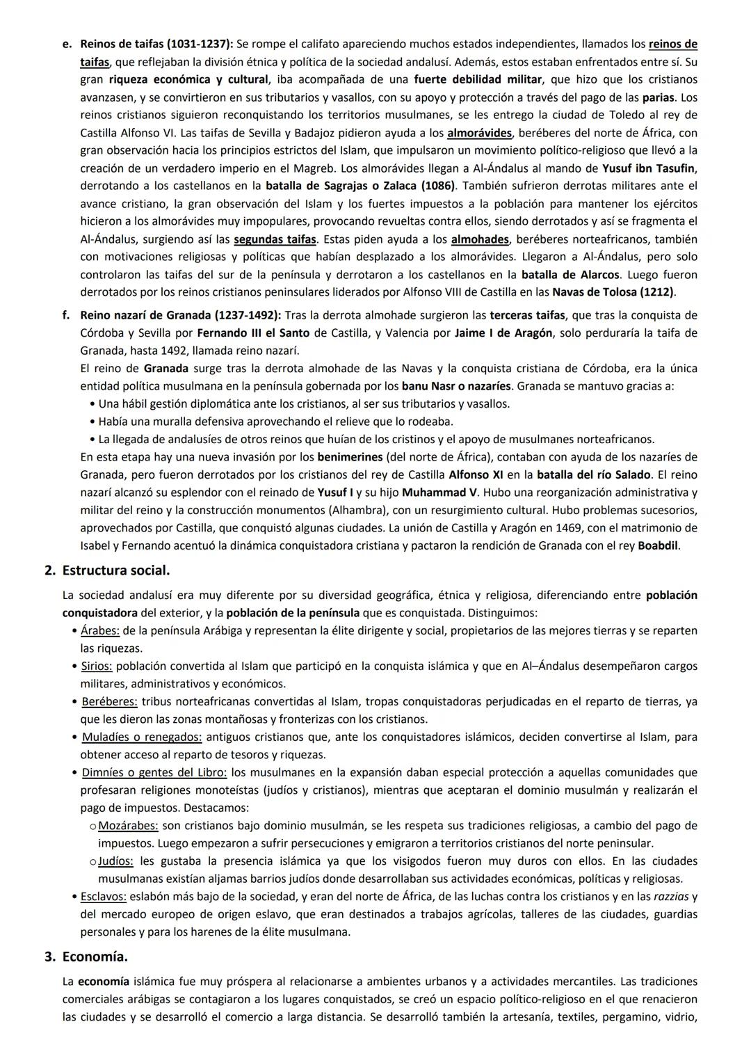 3. AL ÁNDALUS Y SUS PRINCIPALES ETAPAS. SOCIEDAD Y ECONOMÍA.
1. Principales etapas y evolución política de Al Ándalus.
Llegada de los musulm