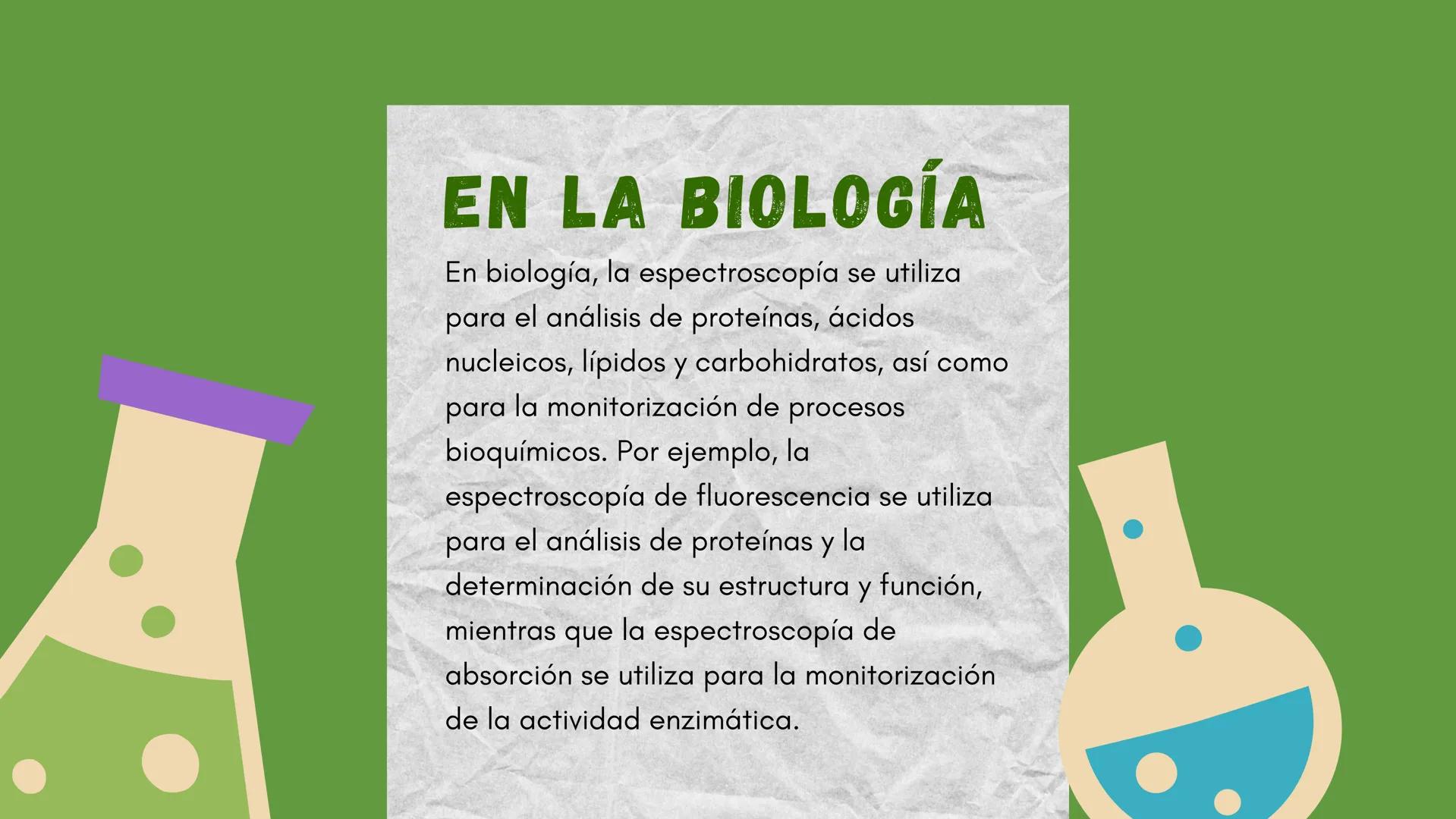 (...
LA
ESPECTROSCÓPICA
María Sánchez
дев
IL FUNDAMENTOS
La espectroscopía es la rama de la física que se encarga del estudio de la interacc