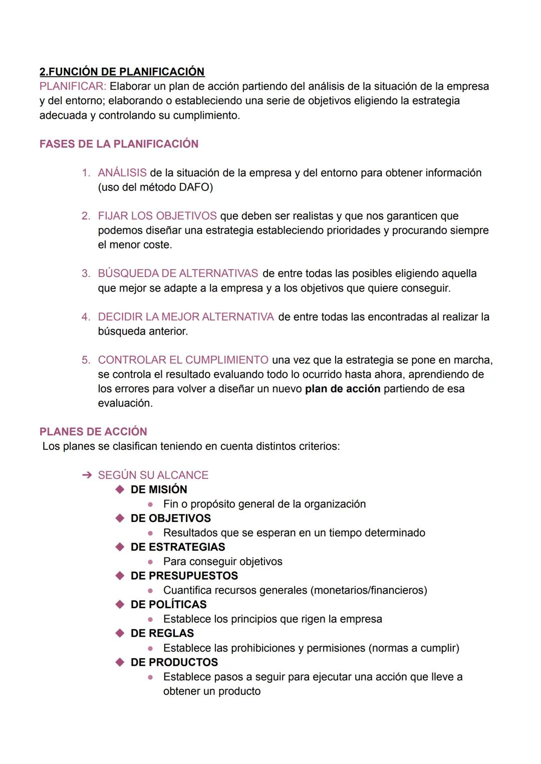 TEMA 4: DIRECCIÓN Y ORGANIZACIÓN DE EMPRESA
1.PROCESO DE ADMINISTRACIÓN
Para conseguir los objetivos fijados por la empresa, el gerente o di