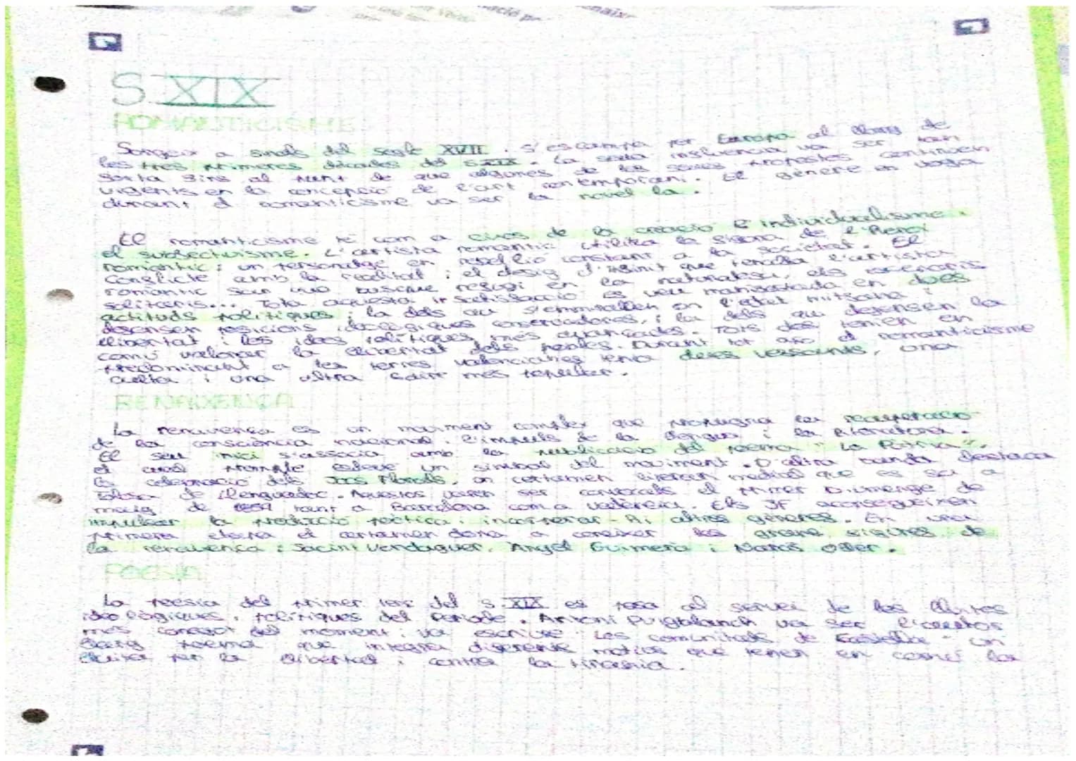 # SXIX
## ROMANTICISME
Sorgeix a finals del segle XVIII. S'escampa per Europa al llarg de les tres primeres dècades del s. XIX. La seva infl