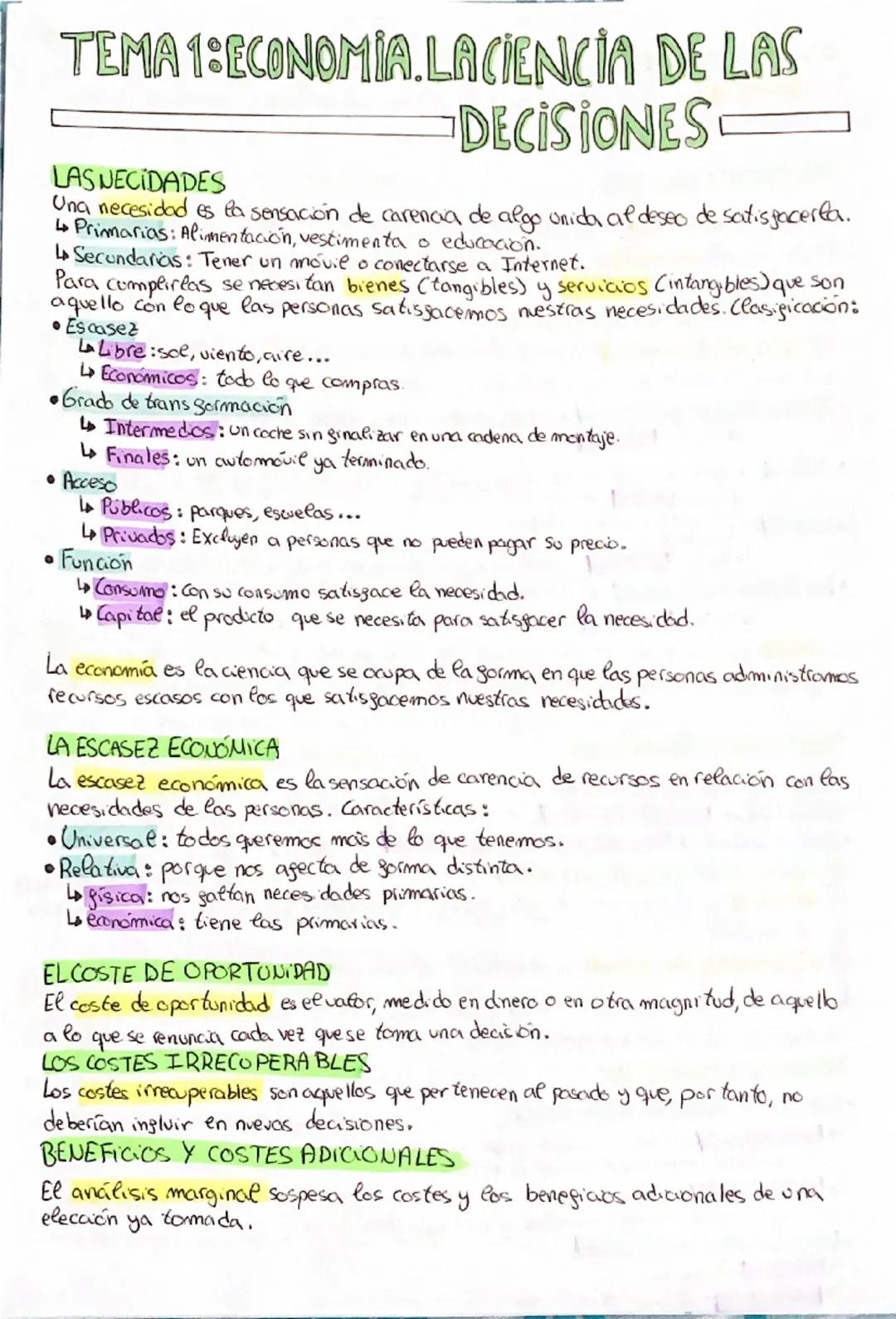 Economía. La ciencia de las decisiones.