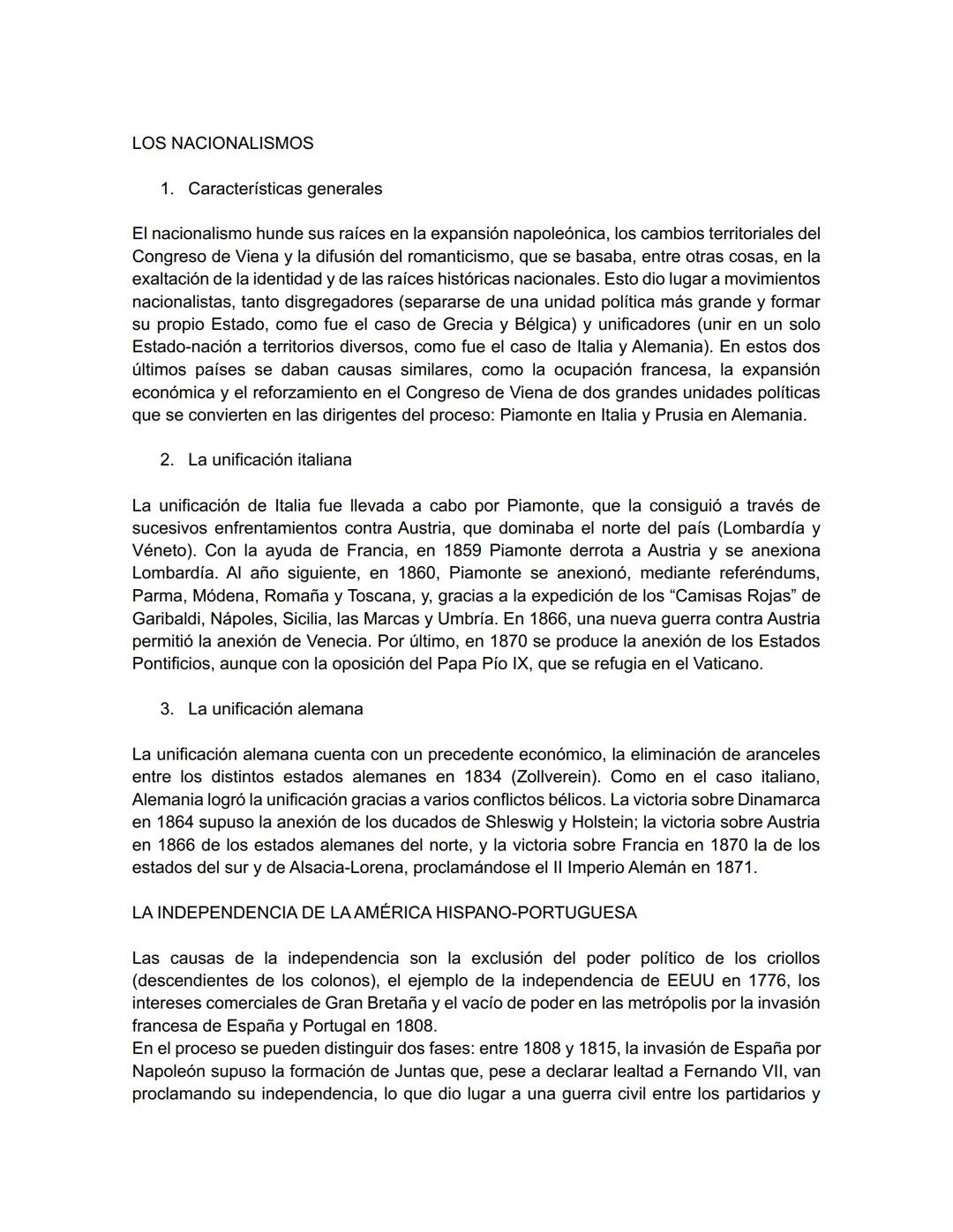 # UNIDAD 2: REVOLUCIONES LIBERALES Y NACIONALISMO
INTRODUCCIÓN
Como consecuencia del fortalecimiento de la burguesía y de la difusión del