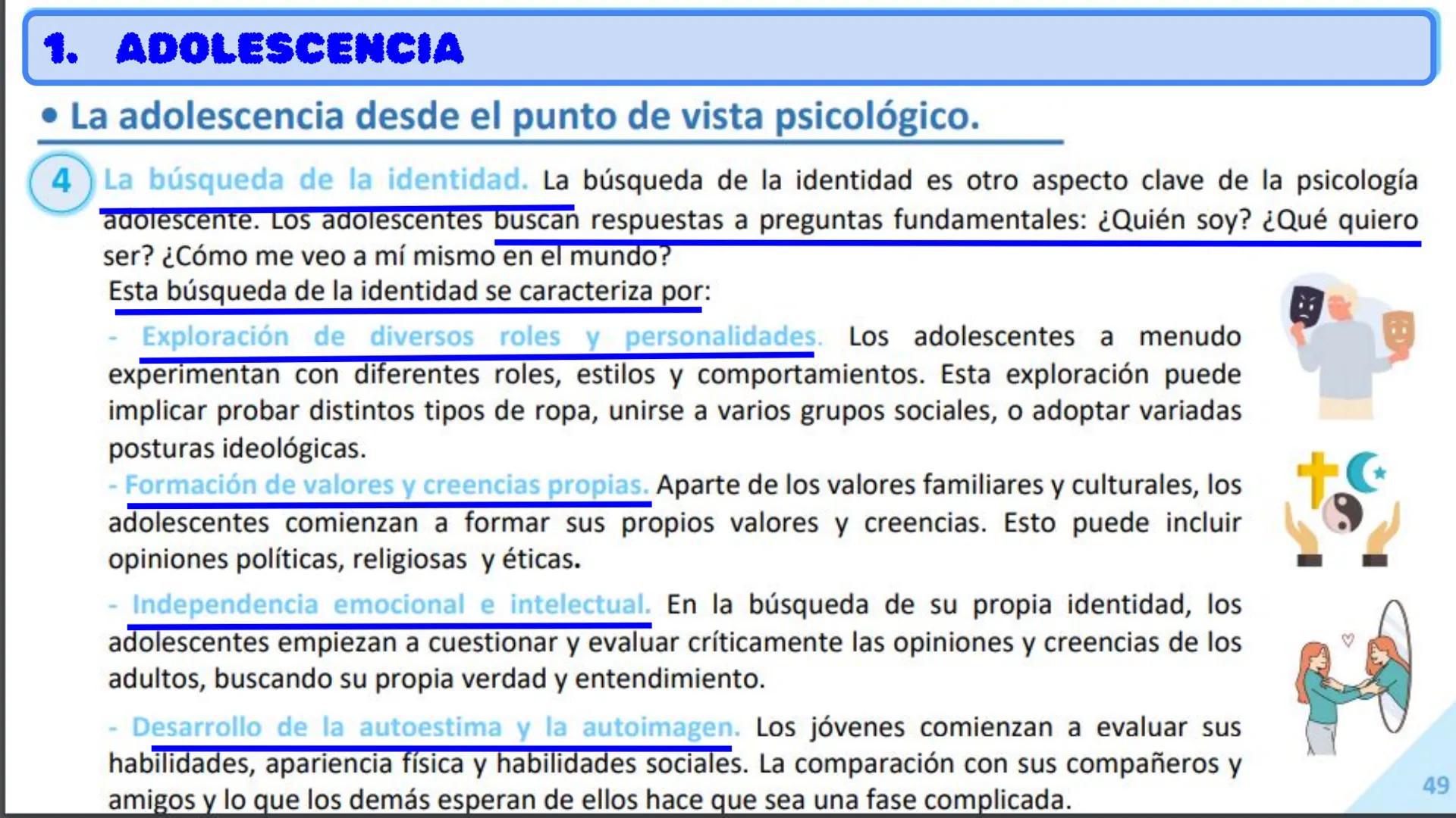 SA 2. LA ADOLESCENCIA
4º ESO FOPP 1. ADOLESCENCIA
No te voy a engañar, ser adolescente puede ser jodidamente jodido. Es como tratar de
naveg