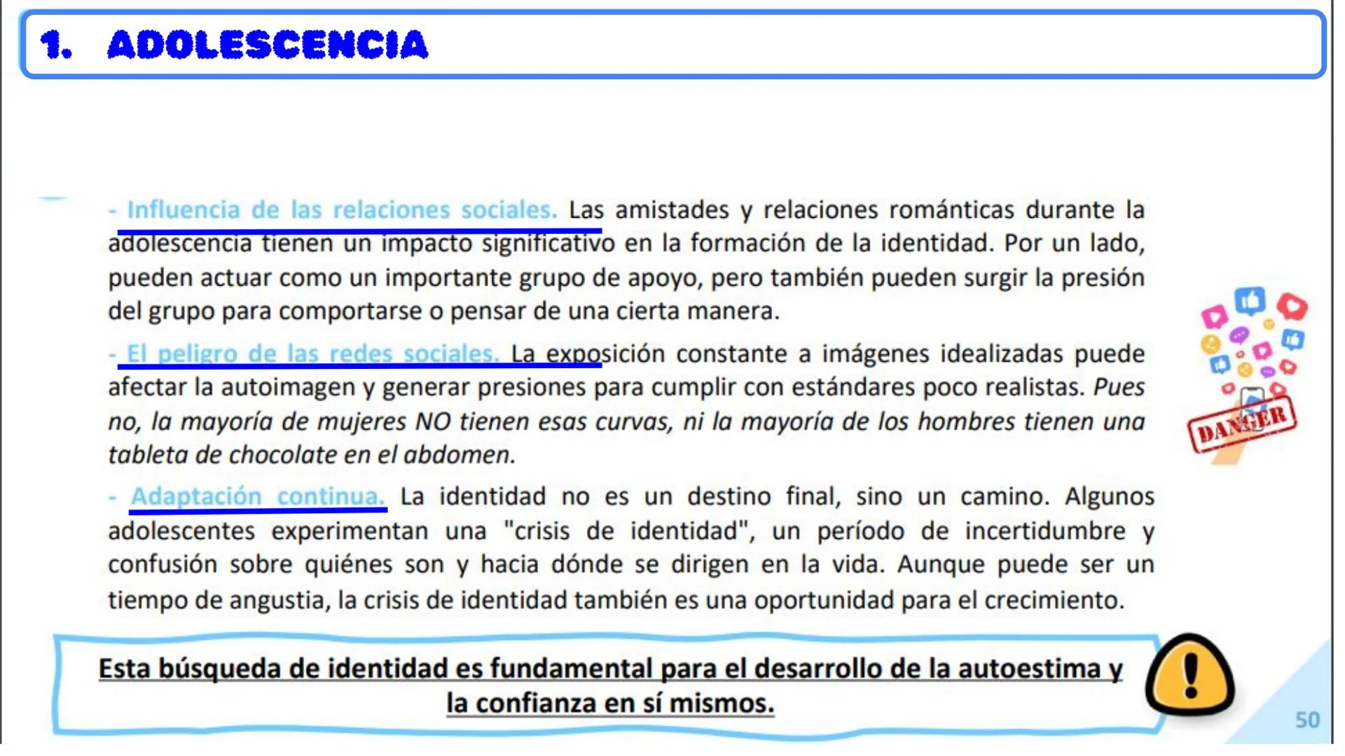 SA 2. LA ADOLESCENCIA
4º ESO FOPP 1. ADOLESCENCIA
No te voy a engañar, ser adolescente puede ser jodidamente jodido. Es como tratar de
naveg
