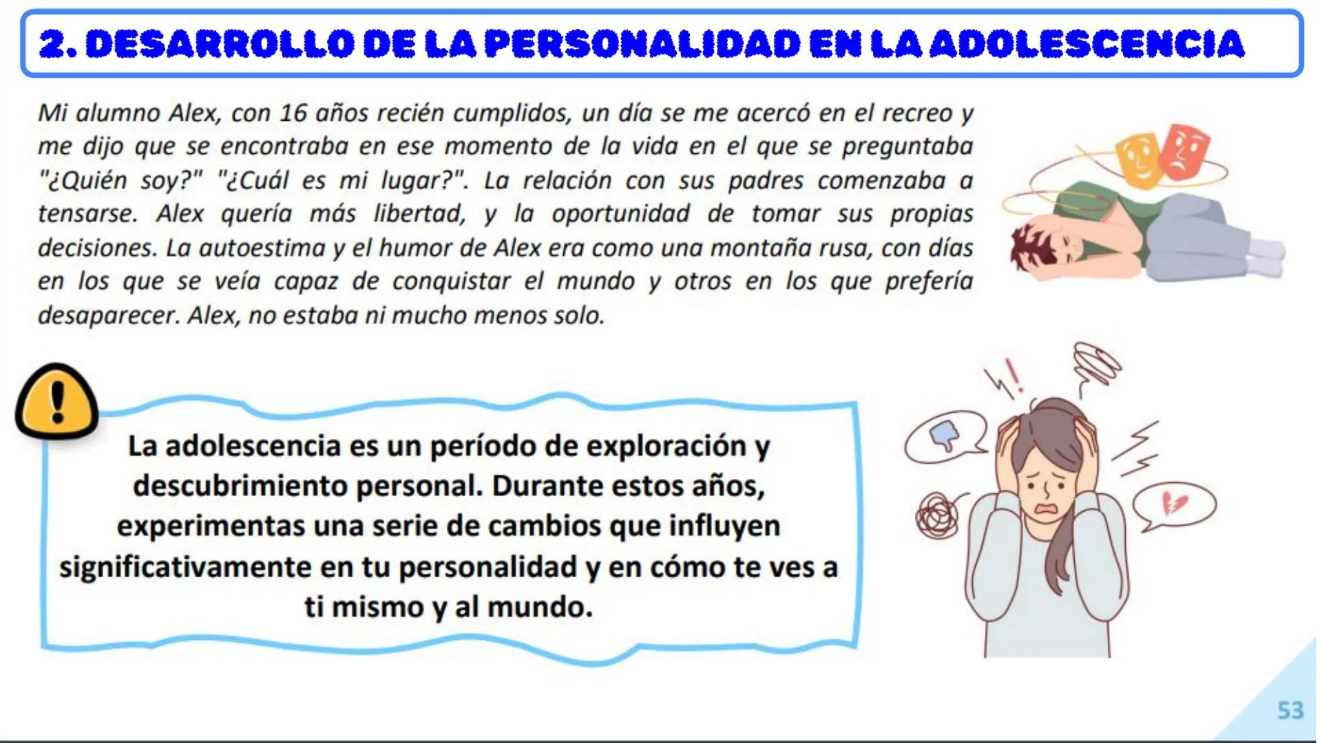 SA 2. LA ADOLESCENCIA
4º ESO FOPP 1. ADOLESCENCIA
No te voy a engañar, ser adolescente puede ser jodidamente jodido. Es como tratar de
naveg