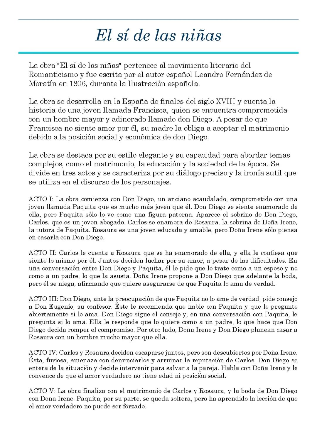 El sí de las niñas