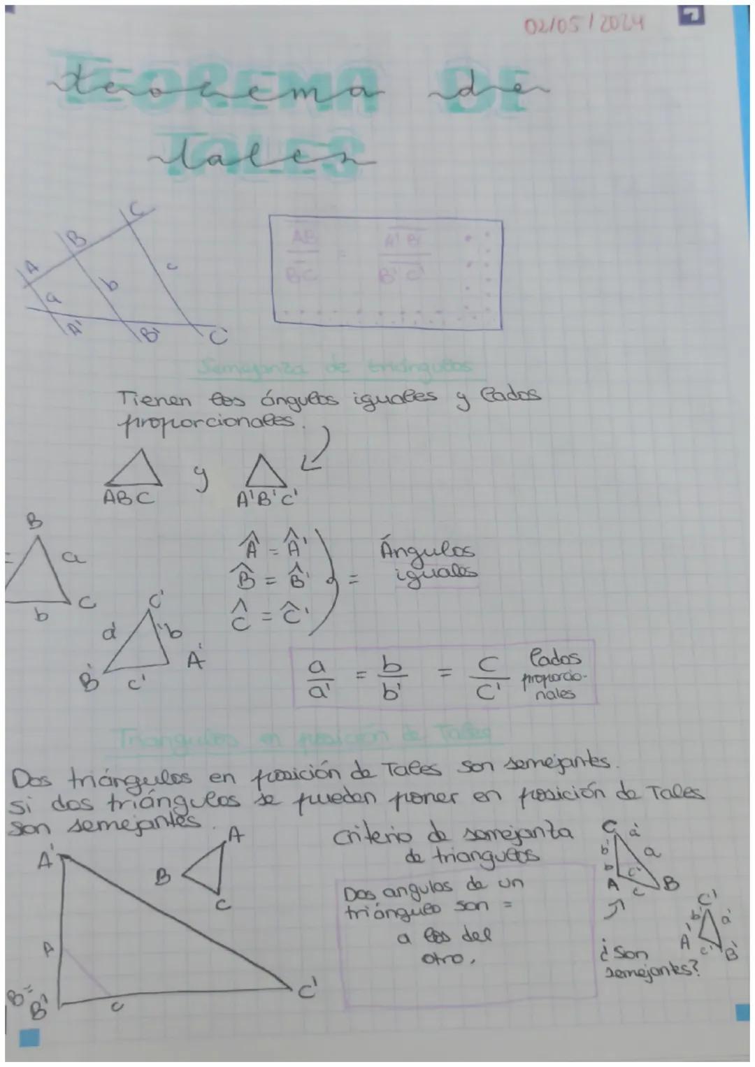 TEOREMA DE TALES 😰