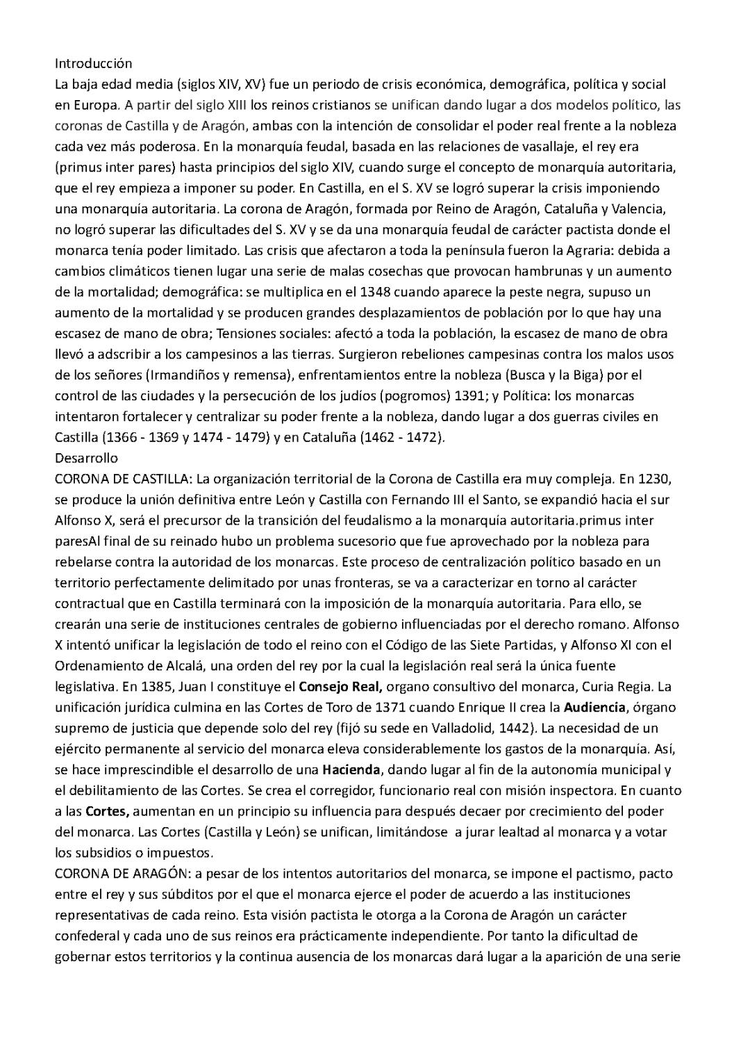 CASTILLA Y ARAGÓN EN LA BAJA EDAD MEDIA