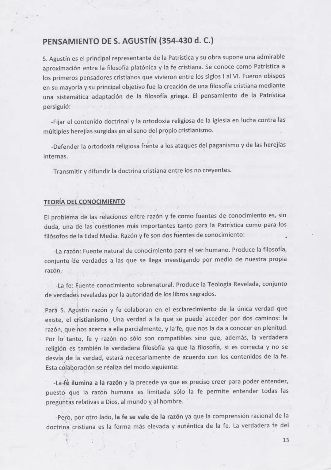 Historia de la Filosofía. SAN AGUSTÍN DE HIPONA 2º bach