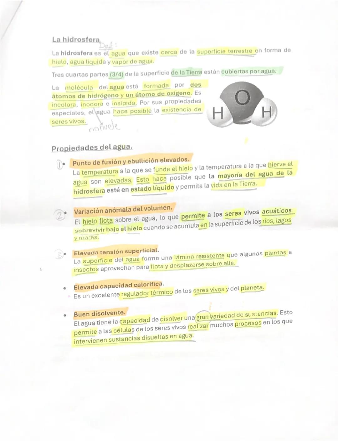 # Tema 2 - La atmósfera y la hidrosfera.
1. Las capas fluidas de la atmósfera.
①
La atmósfera y la hidrosfera forman las capas fluidas de l