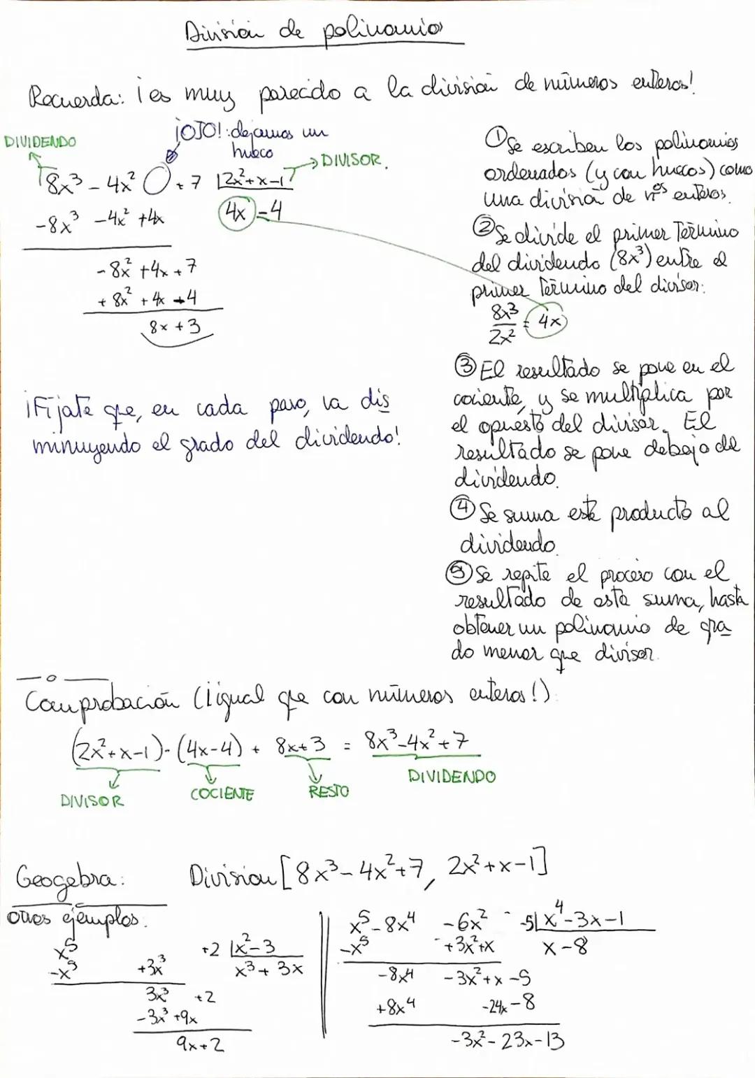 División de polinomios