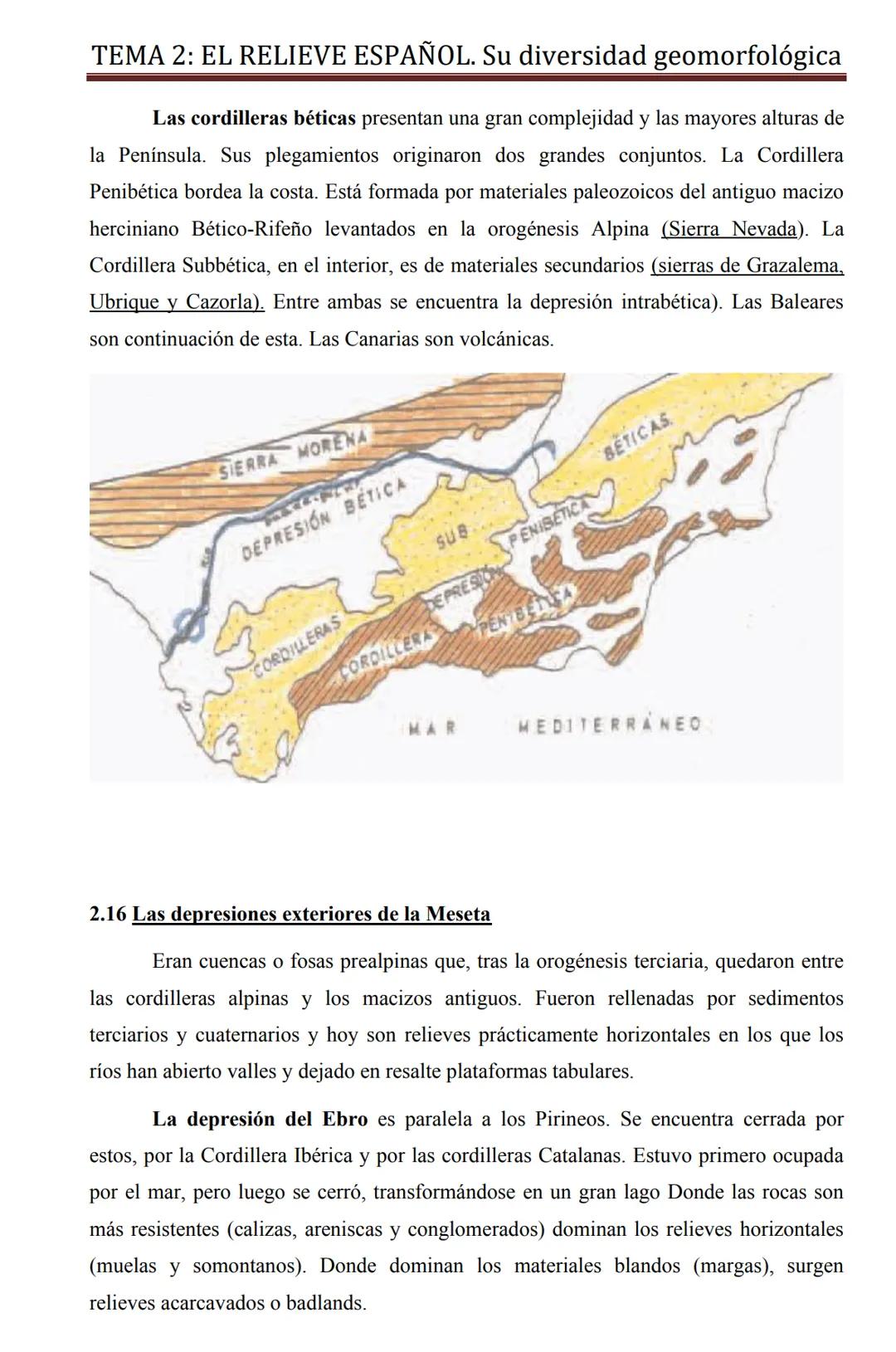 # TEMA 2: EL RELIEVE ESPAÑOL. Su diversidad geomorfológica
## TEMA 2
LAS UNIDADES DEL RELIEVE DE LA PENÍNSULA IBÉRICA Y SU
DINÁMICA. LOS R