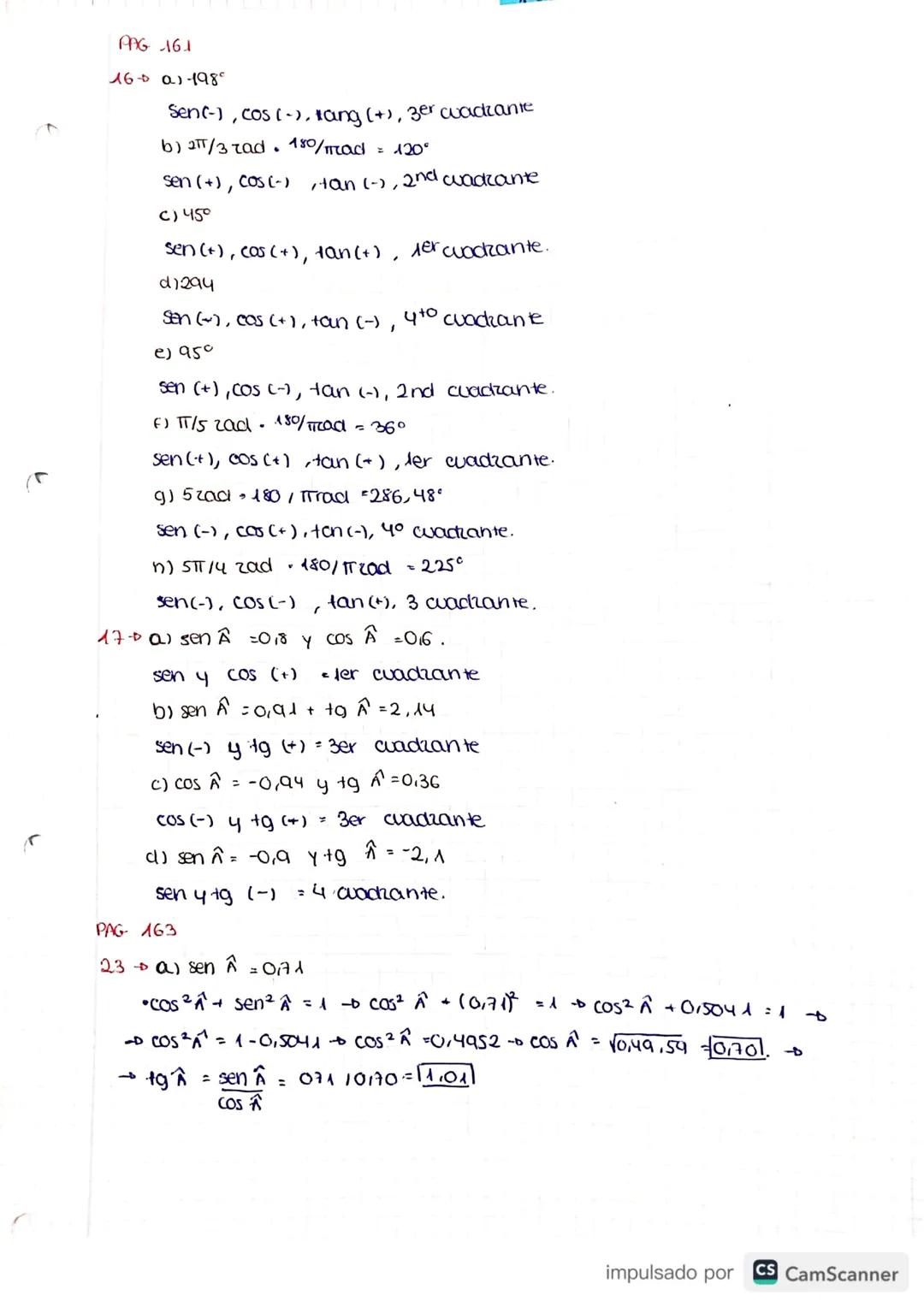 31.5.
and
TEMA 7
TRIGONOMEtrin
*Un cacian es la medida
auco es igua
at tactio
-DOOLDNES GRIDDOS-
Pag 456 (1)
al 2πTrad.
5
RACNE IRIGCROMETRI