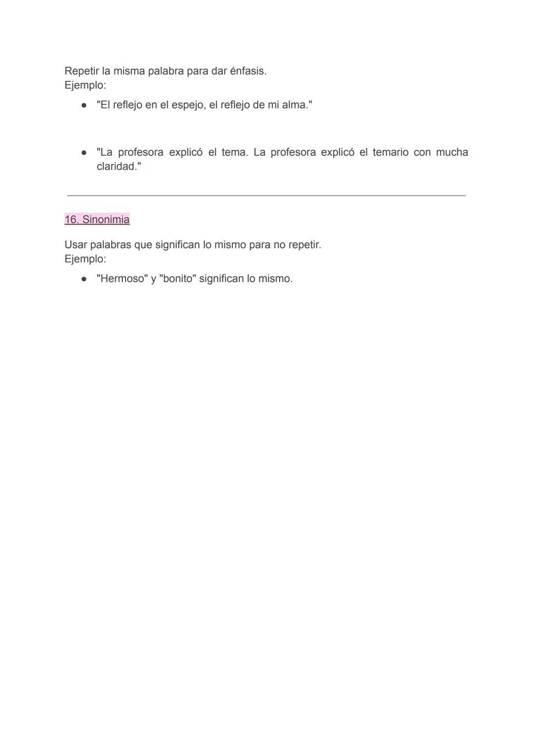 Propiedades textuales
1. Hiponimia
Es cuando una palabra está incluida dentro de otra más general.
Ejemplo:
•
"Flor" es general, pero "rosa"