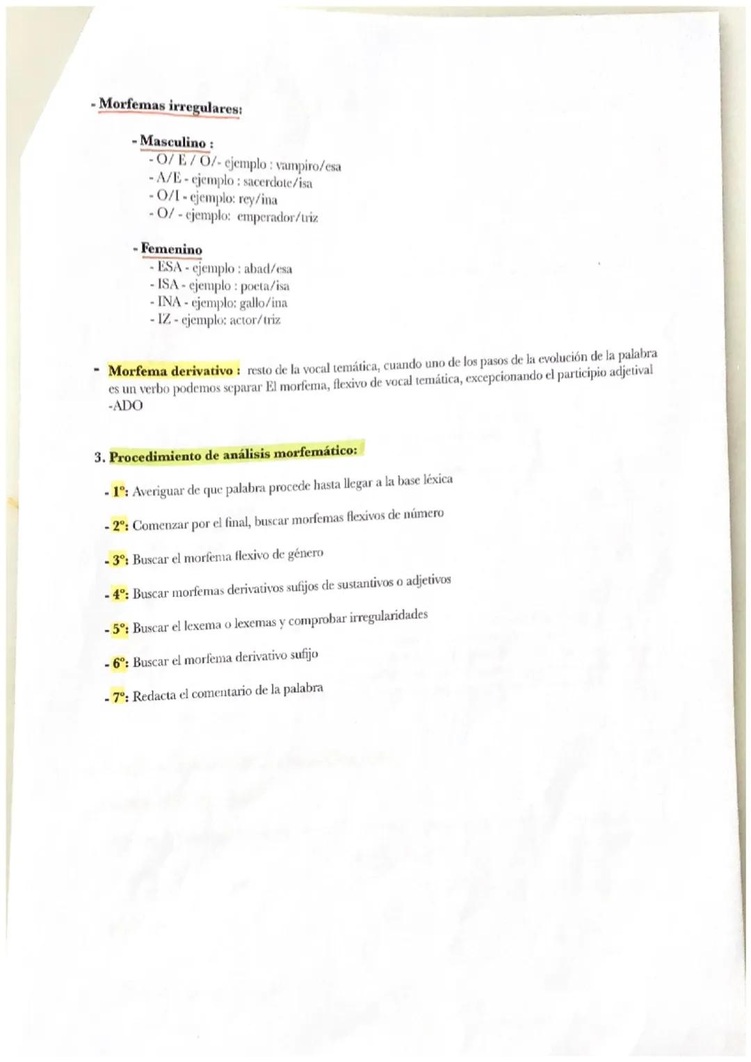 ANÁLISIS MORFEMÁTICO DE SUSTANTIVOS Y ADJETIVOS
1. Clasificación de los monemas:
Monema: unidad mínima con significado dentro del lenguaje
-