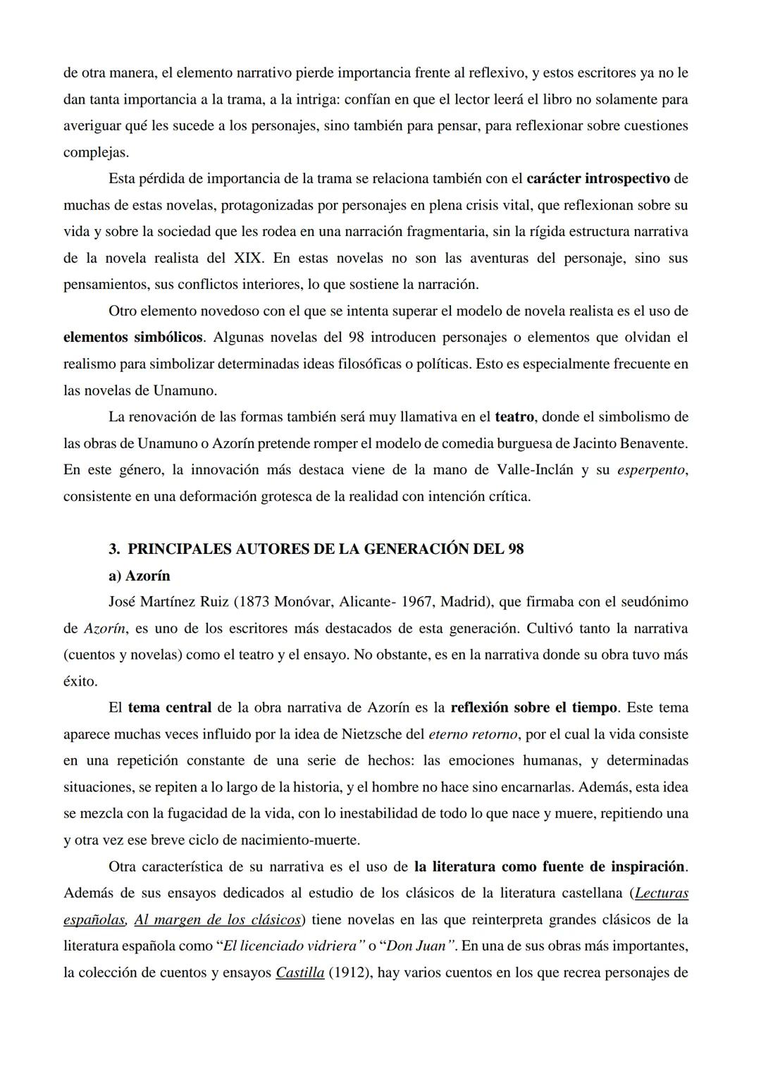 # TEMA 2. LA GENERACIÓN DEL 98
1. INTRODUCCIÓN
Llamamos Generación del 98 a un grupo de escritores españoles nacidos entre 1860 y 1875 que