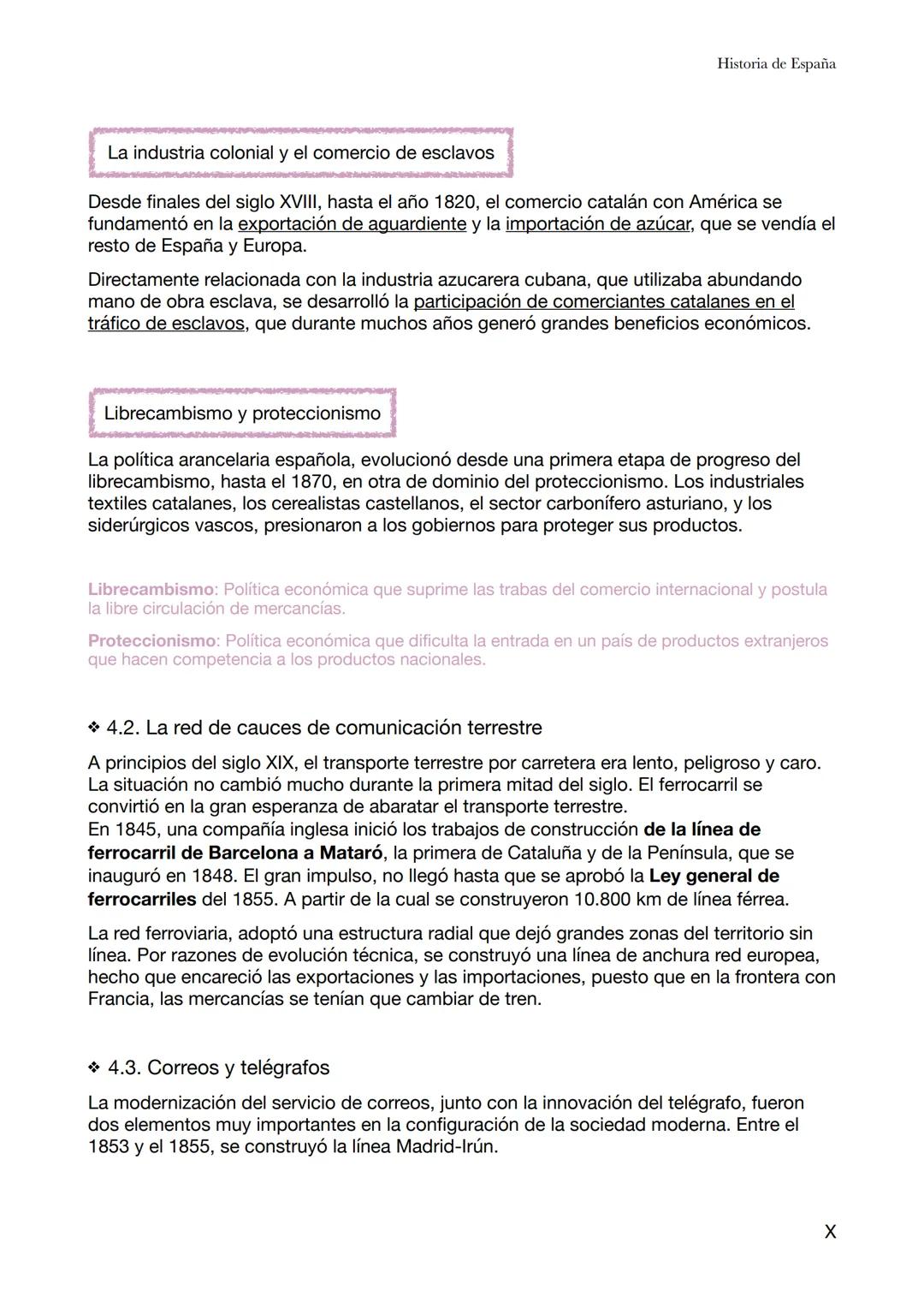 Historia de España
Tema 5-Las transformaciones socioeconómicas del siglo XIX
En primeros del siglo XIX, España era un país atrasado respec