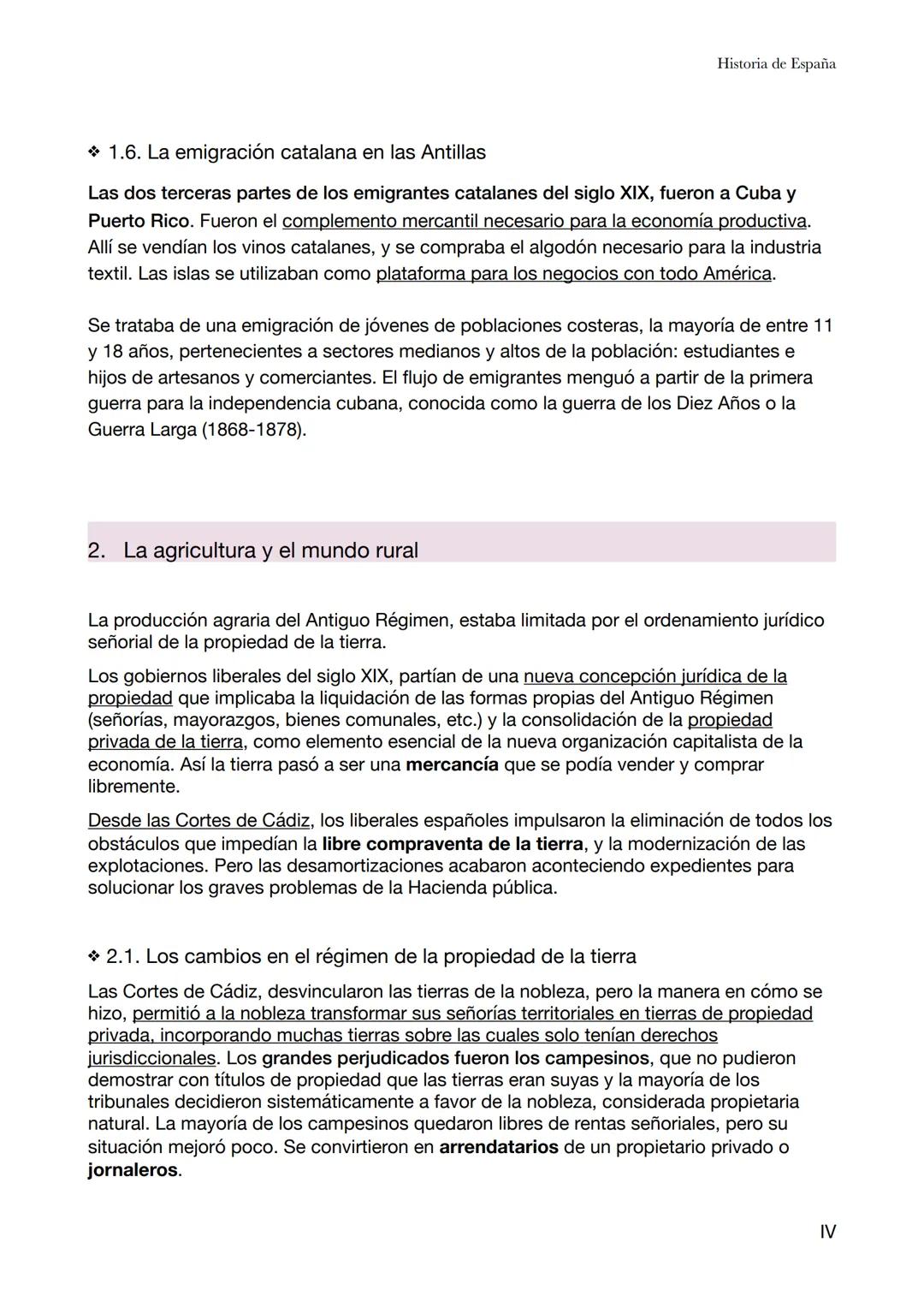 Historia de España
Tema 5-Las transformaciones socioeconómicas del siglo XIX
En primeros del siglo XIX, España era un país atrasado respec