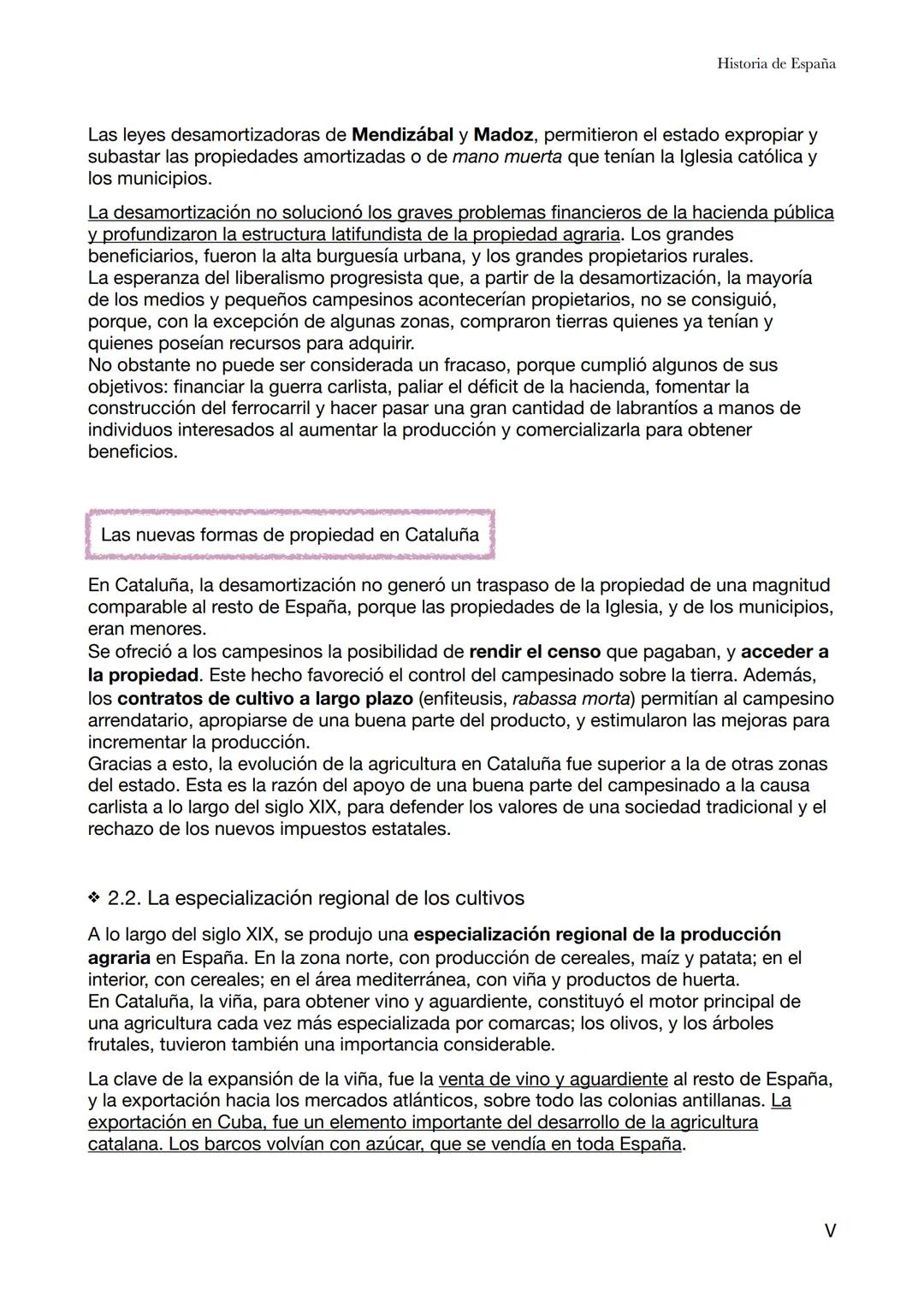 Historia de España
Tema 5-Las transformaciones socioeconómicas del siglo XIX
En primeros del siglo XIX, España era un país atrasado respec