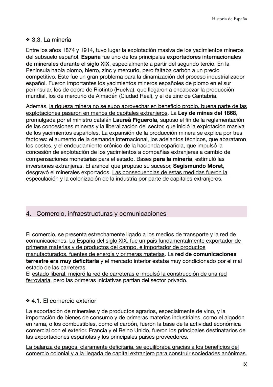 Historia de España
Tema 5-Las transformaciones socioeconómicas del siglo XIX
En primeros del siglo XIX, España era un país atrasado respec