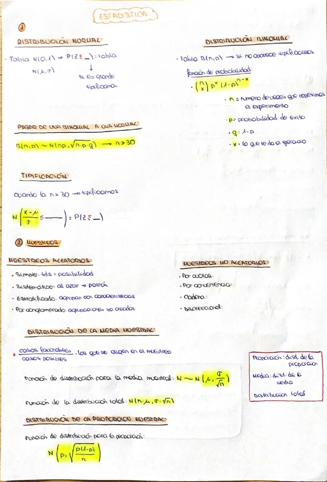 # ESTADÍSTICA
# DISTRIBUCIÓN NORMAL
- Tabla $N(0,1) \rightarrow P(Z \leq z)$ - tabla
$N(\mu, \sigma)$
si es grande
aproximamos
PARADO DE