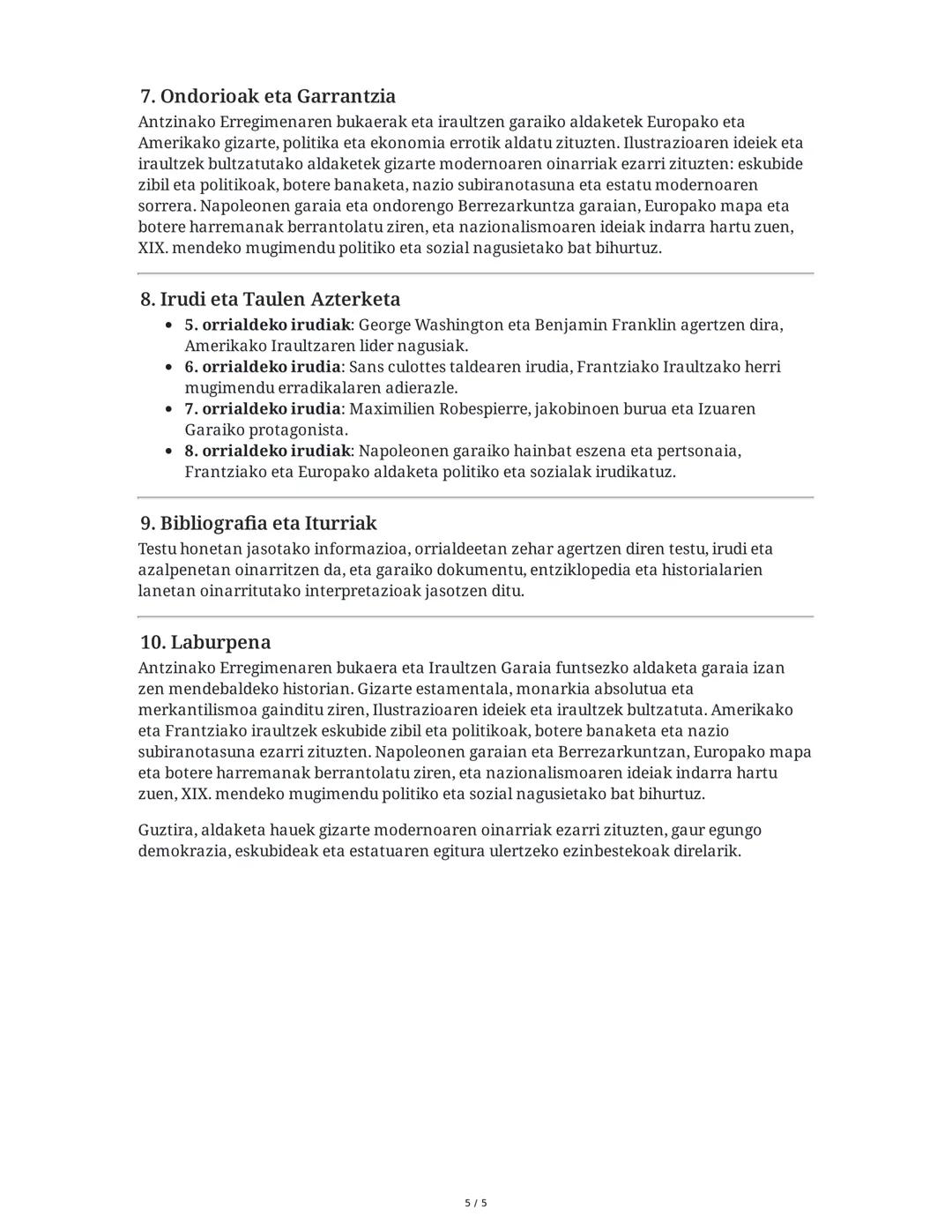 # Antzinako Erregimenaren Bukaera eta Iraultzen Garaia:
## Azterketa Sakona
1. Antzinako Erregimena: Zer zen?
Antzinako Erregimena Europan