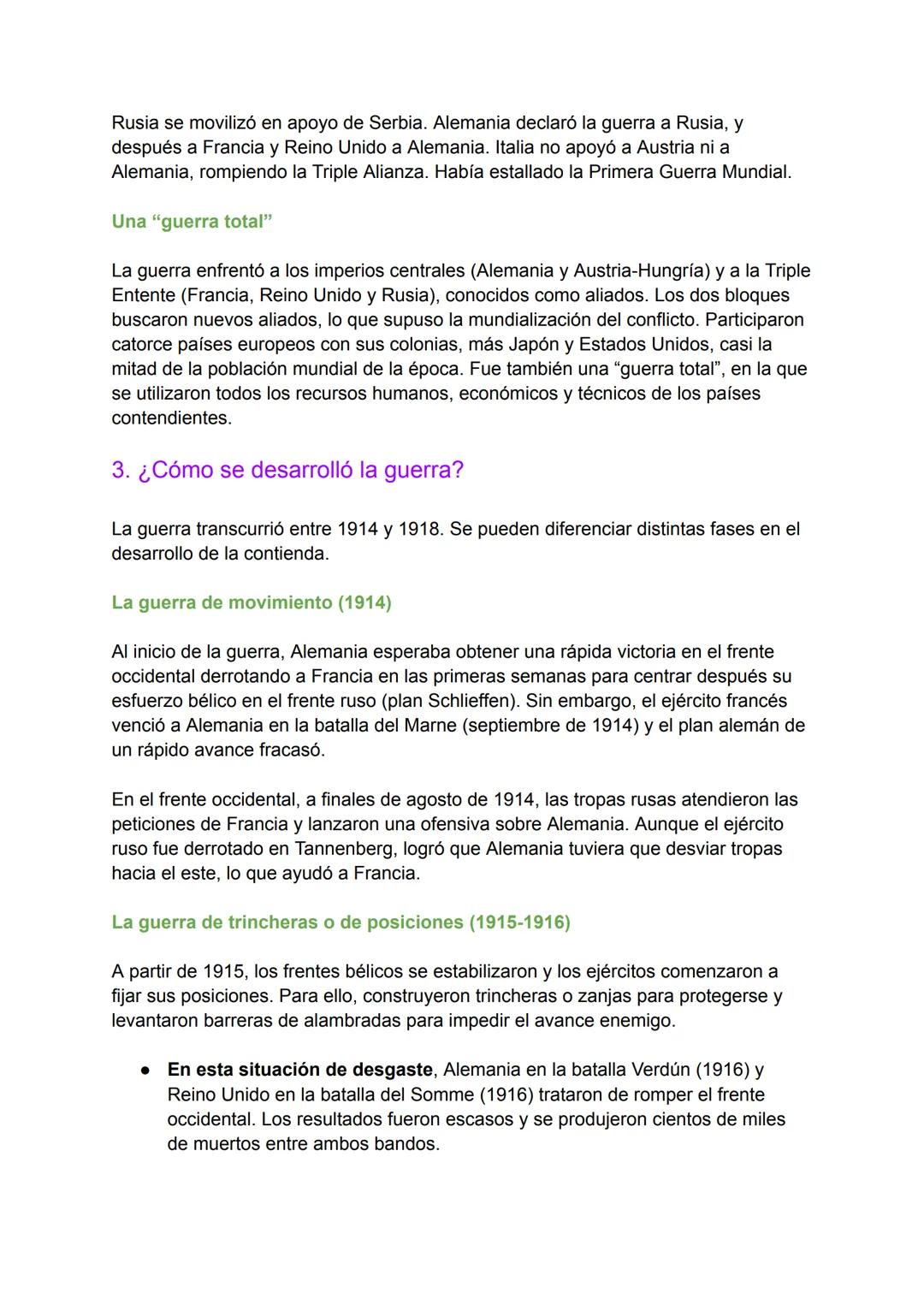 # Tema 1. El difícil comienzo del siglo XX. La
primera Guerra Mundial
1. ¿Qué llevó al comienzo de la guerra?
A comienzos del siglo XX, la