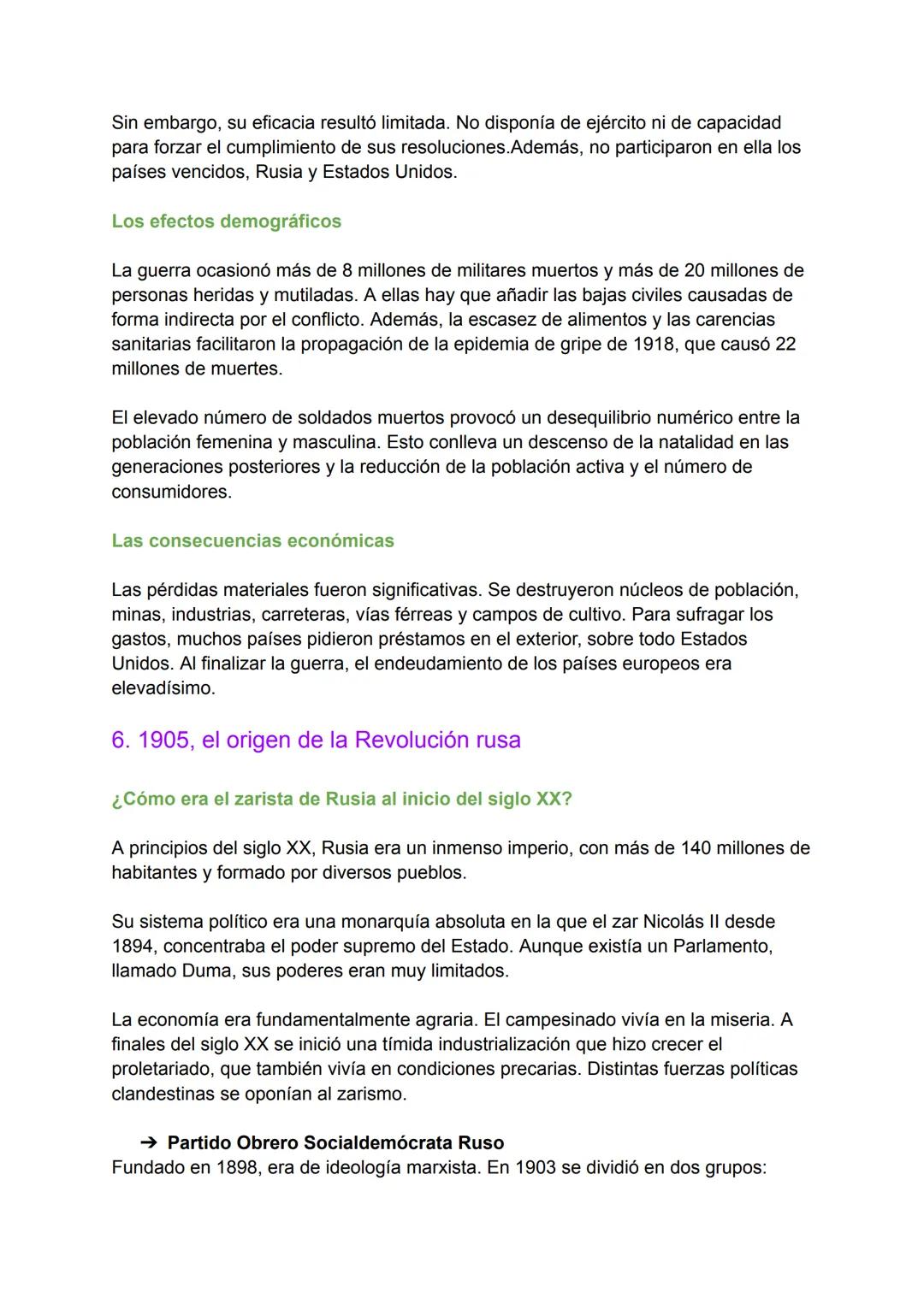# Tema 1. El difícil comienzo del siglo XX. La
primera Guerra Mundial
1. ¿Qué llevó al comienzo de la guerra?
A comienzos del siglo XX, la