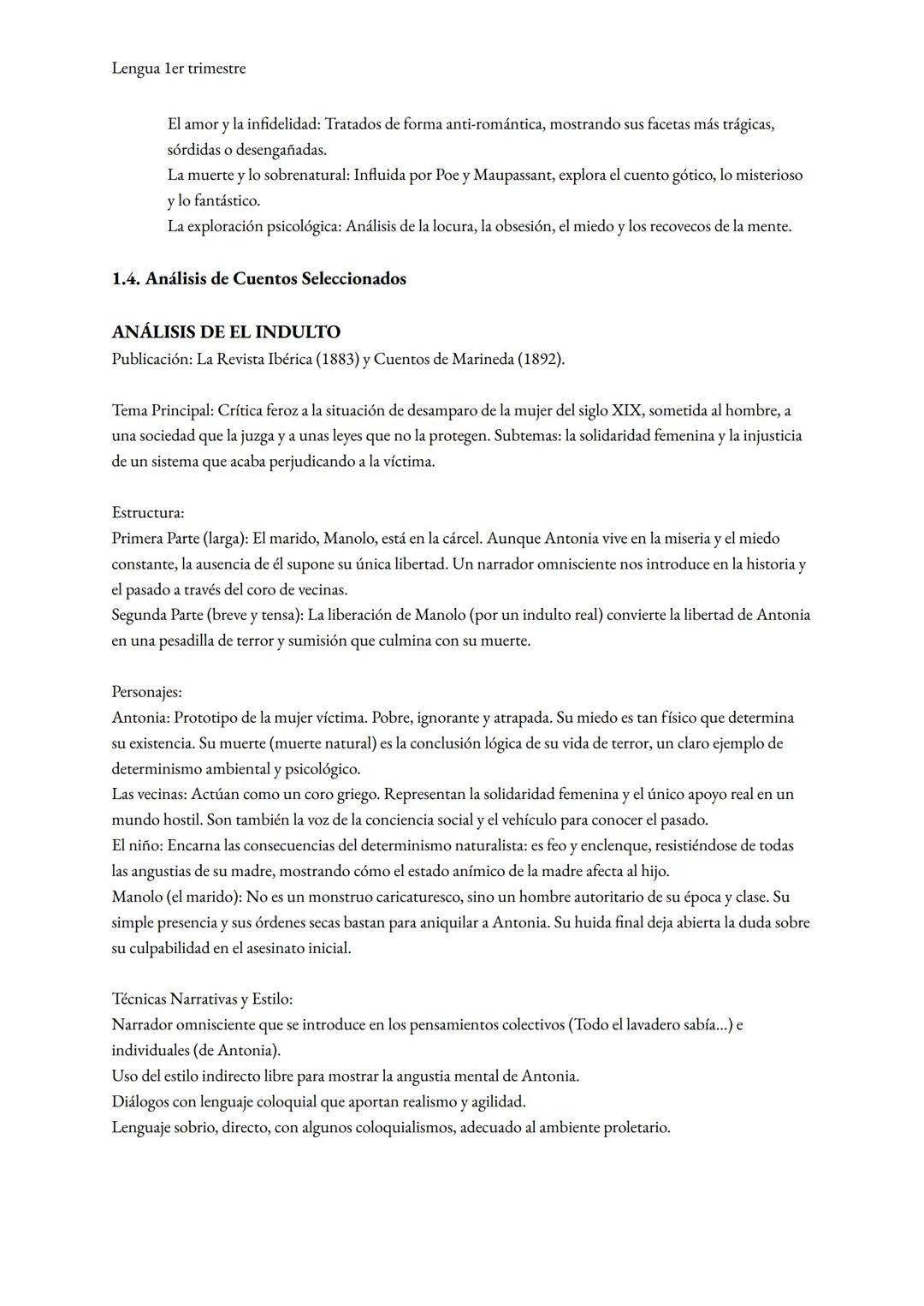 Lengua ler trimestre
1. LITERATURA: EMILIA PARDO BAZÁN Y EL REALISMO-NATURALISMO
1.1. Contexto Histórico-Literario
El Realismo surge en la