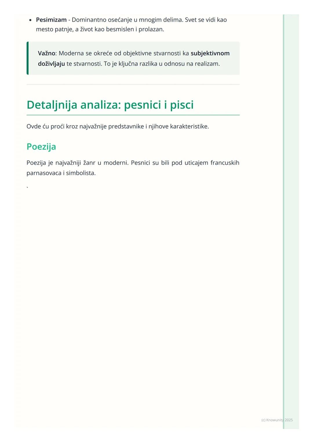 # Počeci moderne u srpskoj
književnosti
## Uvod u početke moderne
Moderna u srpskoj književnosti se javlja krajem 19. i početkom 20. veka,