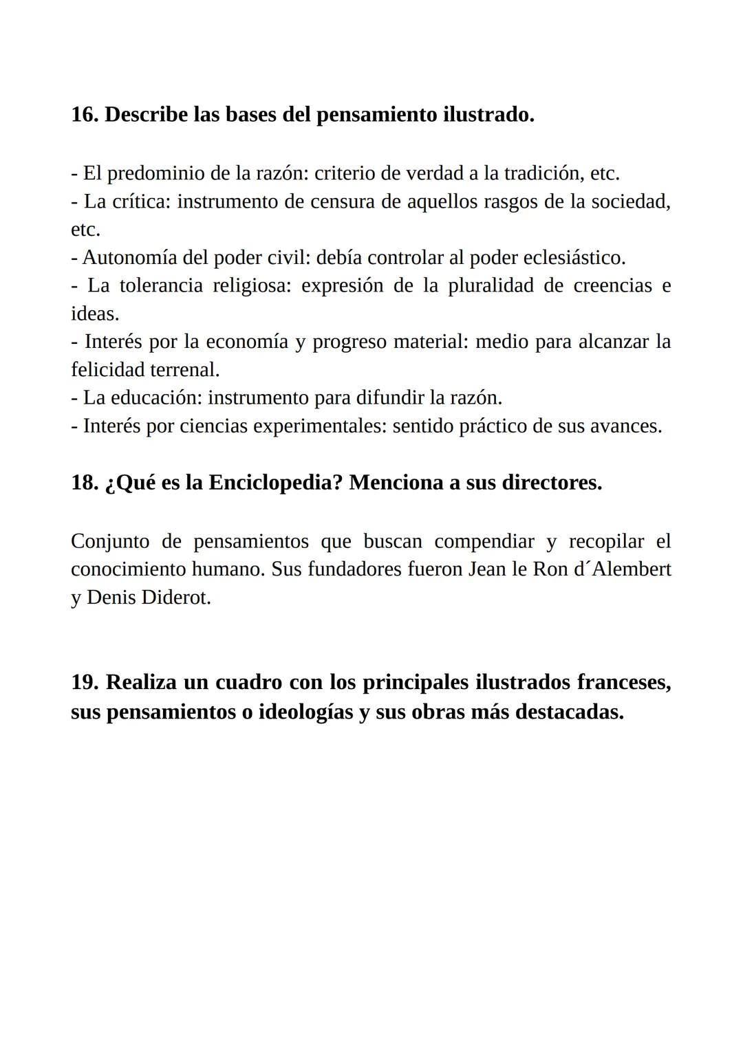 APUNTES EXAMEN DE HISTORIA
1. Afianza el vocabulario de esta unidad:
- Antiguo Régimen: sistema político económico y social establecido
en e