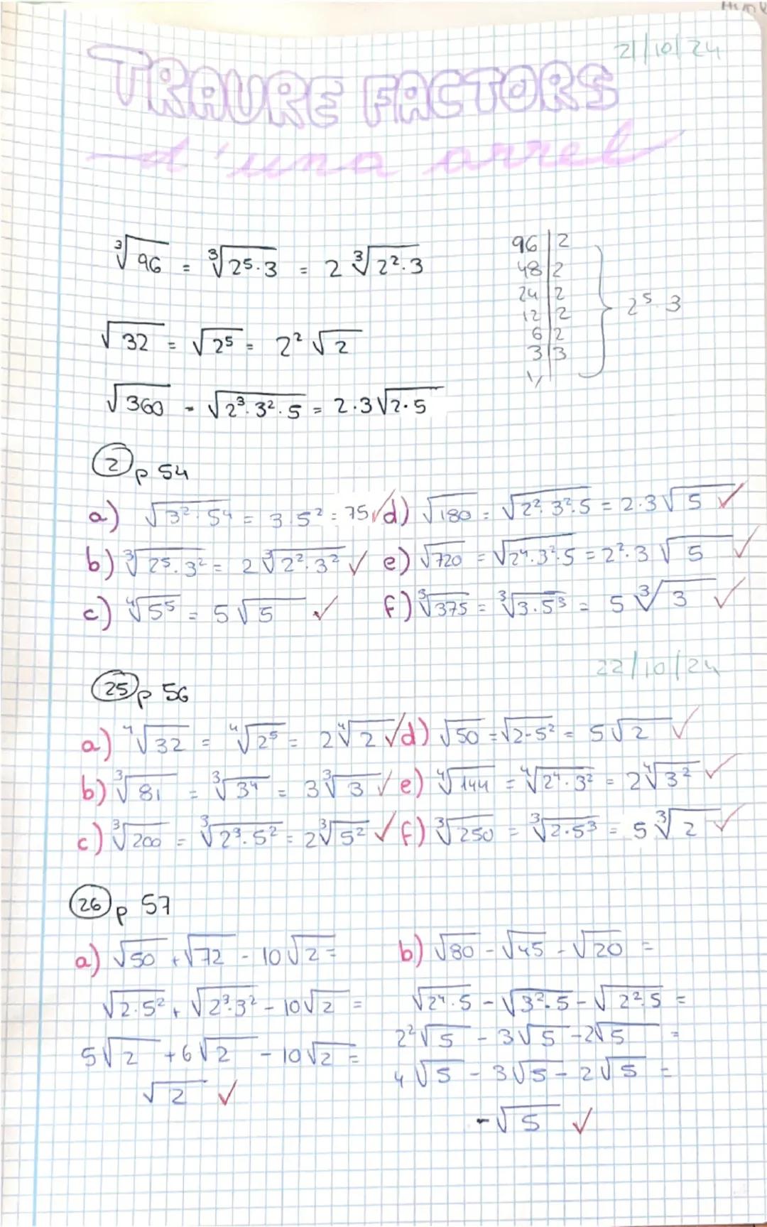 T. 2: POTENCIES I
rrels
INDEX
1. Notació Cientifice
2. Arrels exactes
3. Radicals
4. Traure factors d'una arnel
8/10/24
Si la base es positi