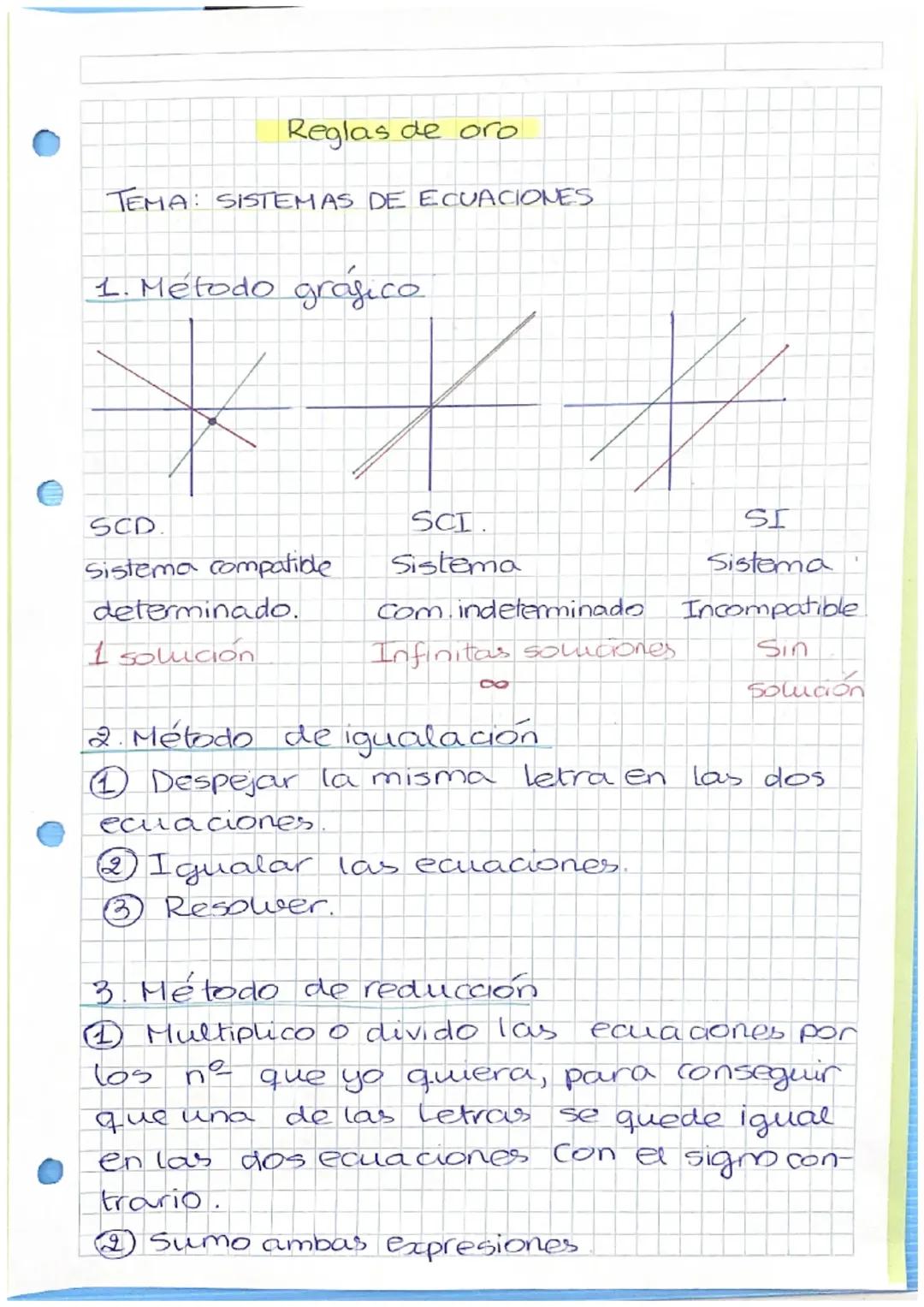 Sistemas de ecuaciones