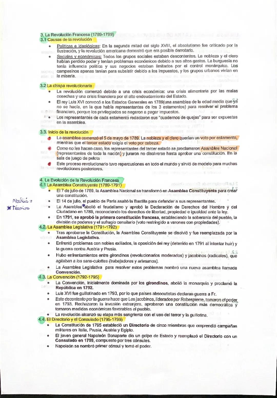 S.XVII
Unidad 8. Tema 10. LA ERA DE LAS REVOLUCIONES (1770-1871)
1.Los Procesos revolucionarios
Las reformas del Antiguo Régimen no arreglar